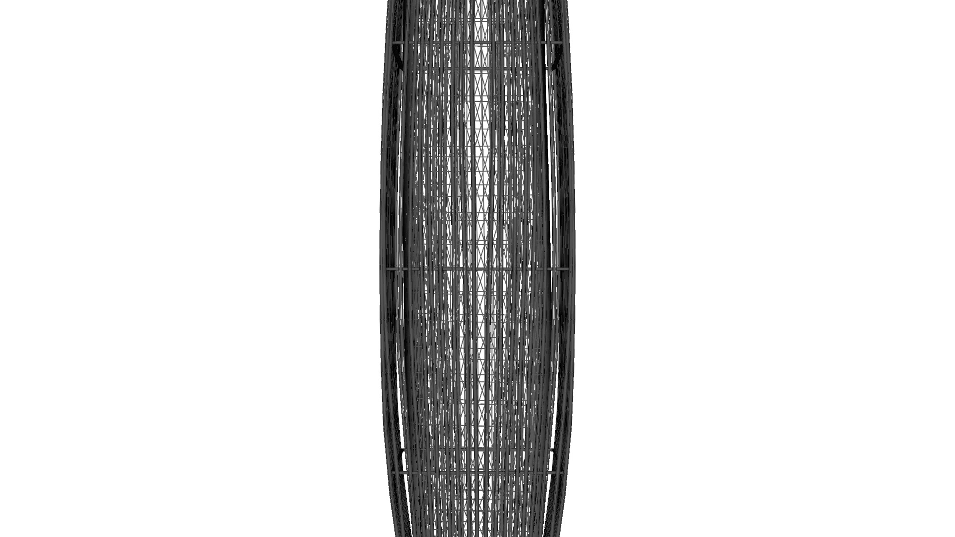 3D Bamboo Floor Lamp with E14 Sockets Light Low-poly 3D model_1