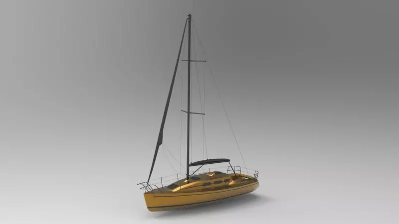Sailing boat 3D model