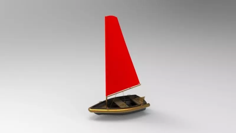 Sailing boat 3D model