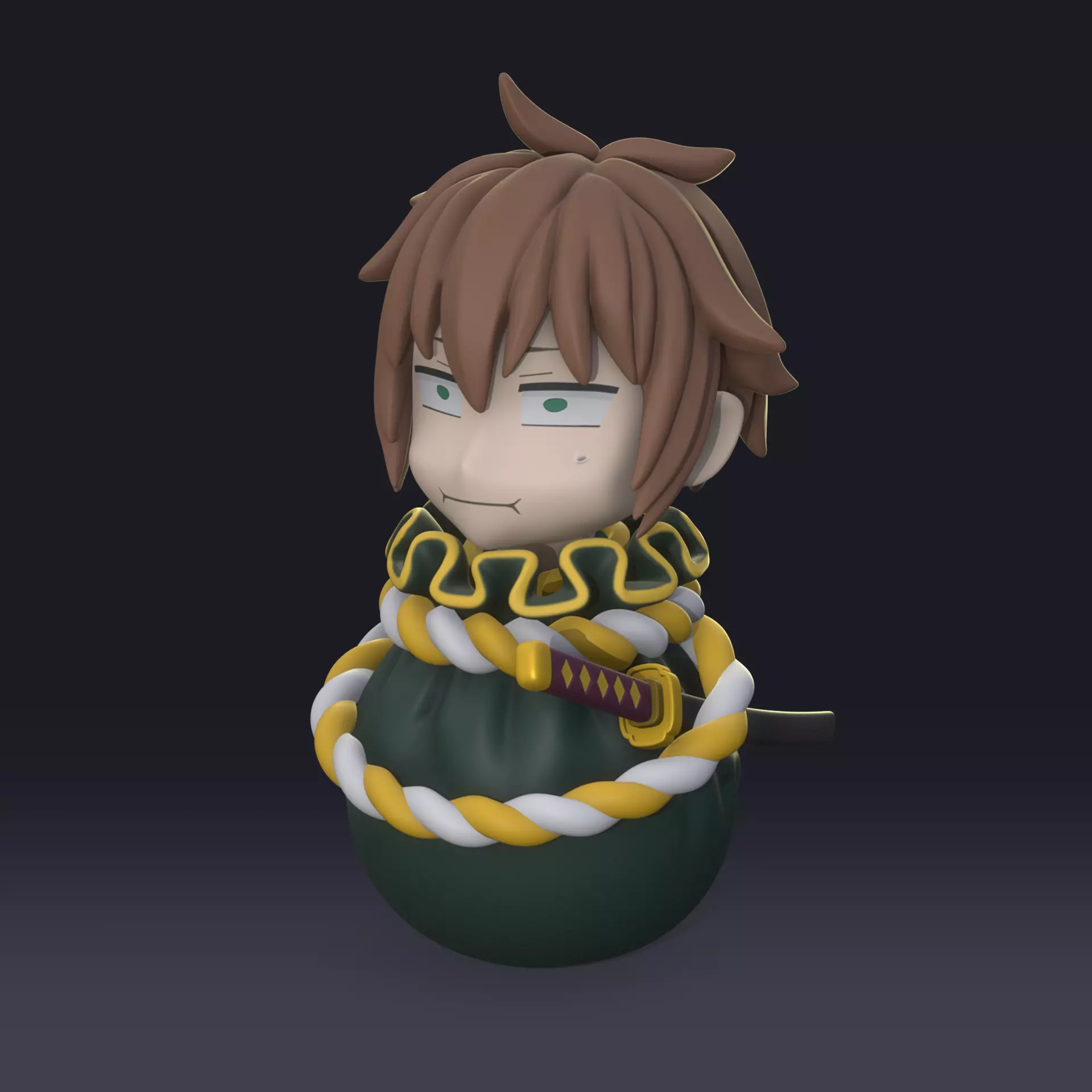 Kazuma in the bag 3D print model_0