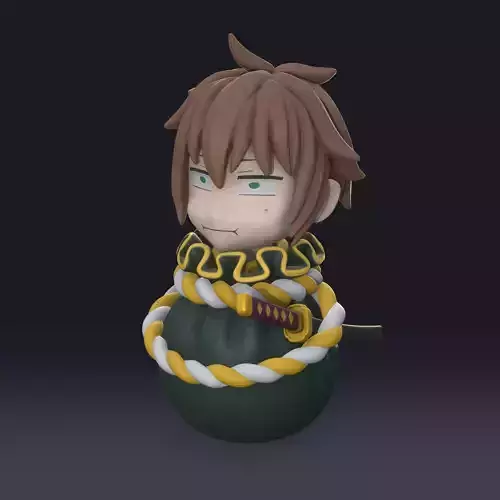 Kazuma in the bag 3D print model