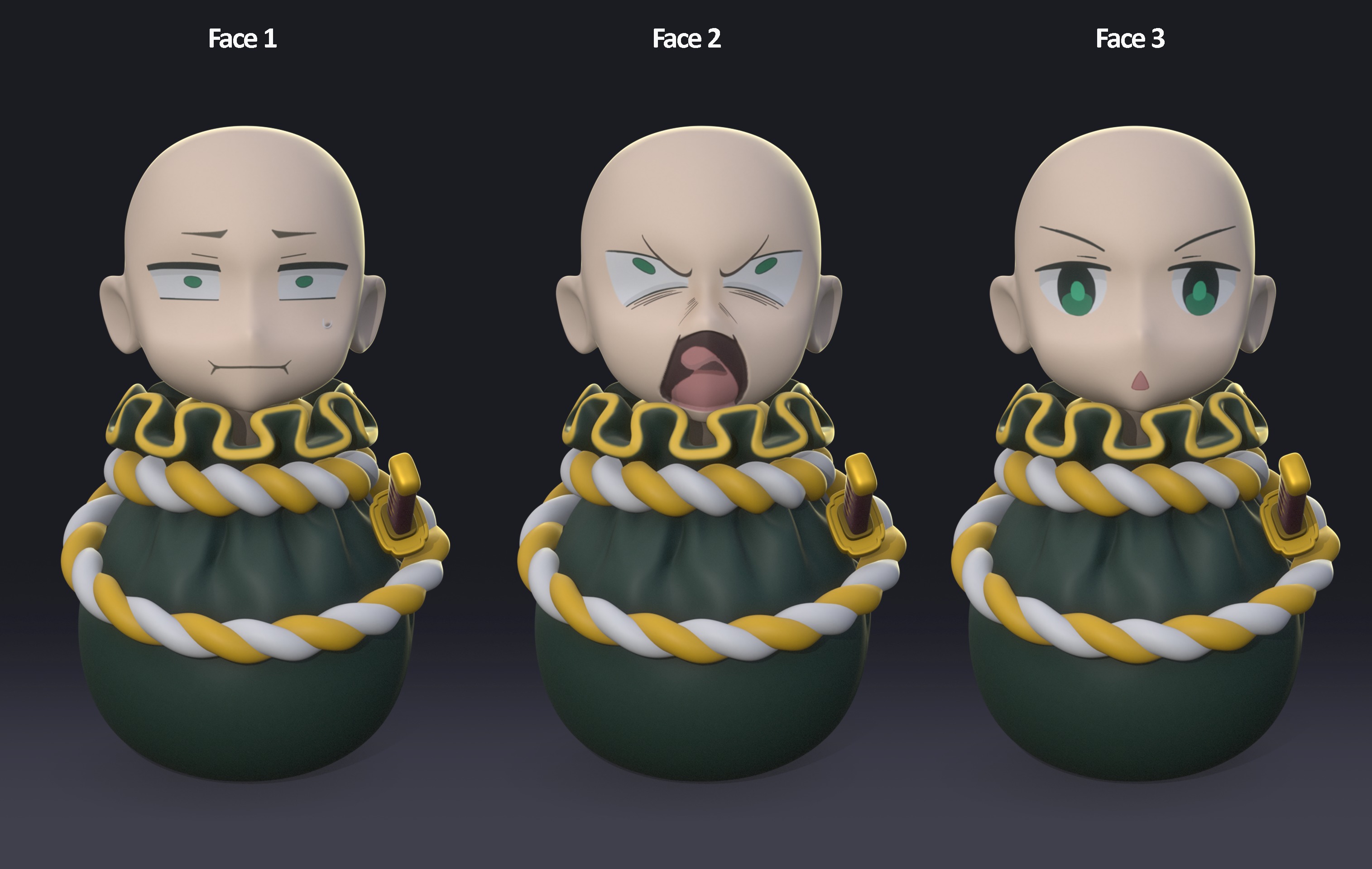 Kazuma in the bag 3D print model_7