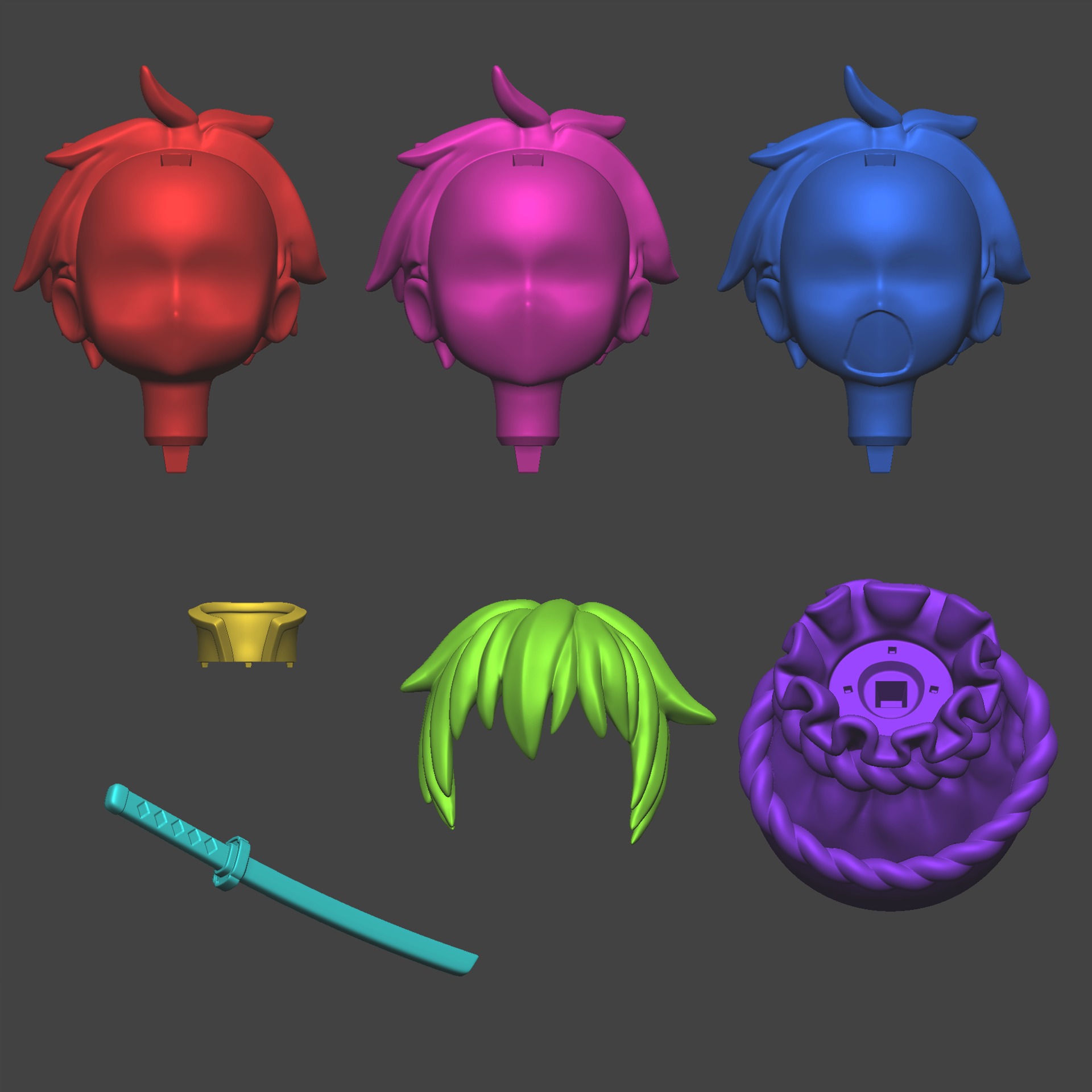 Kazuma in the bag 3D print model_5