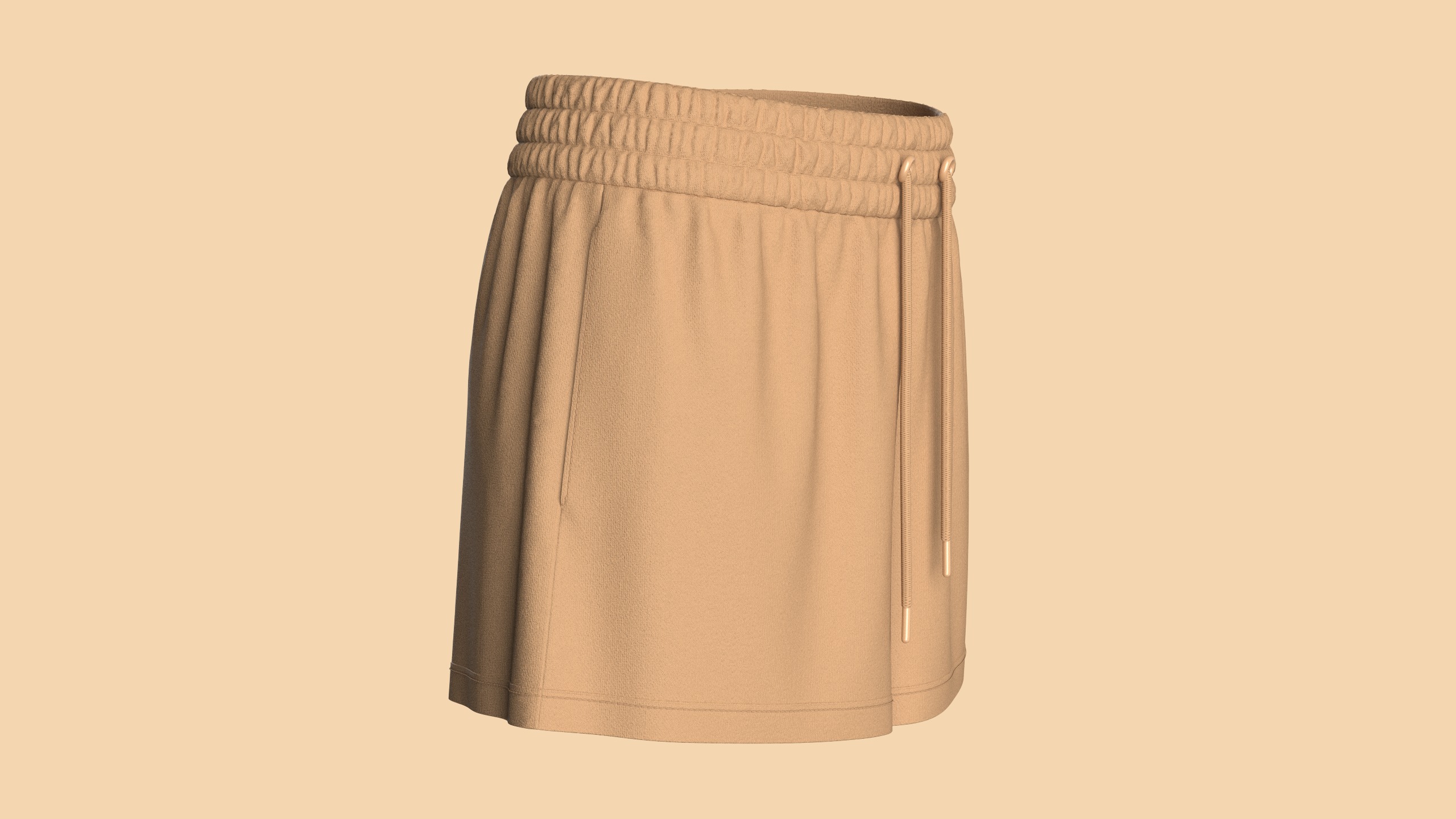 Girls Shorts 3D model_1