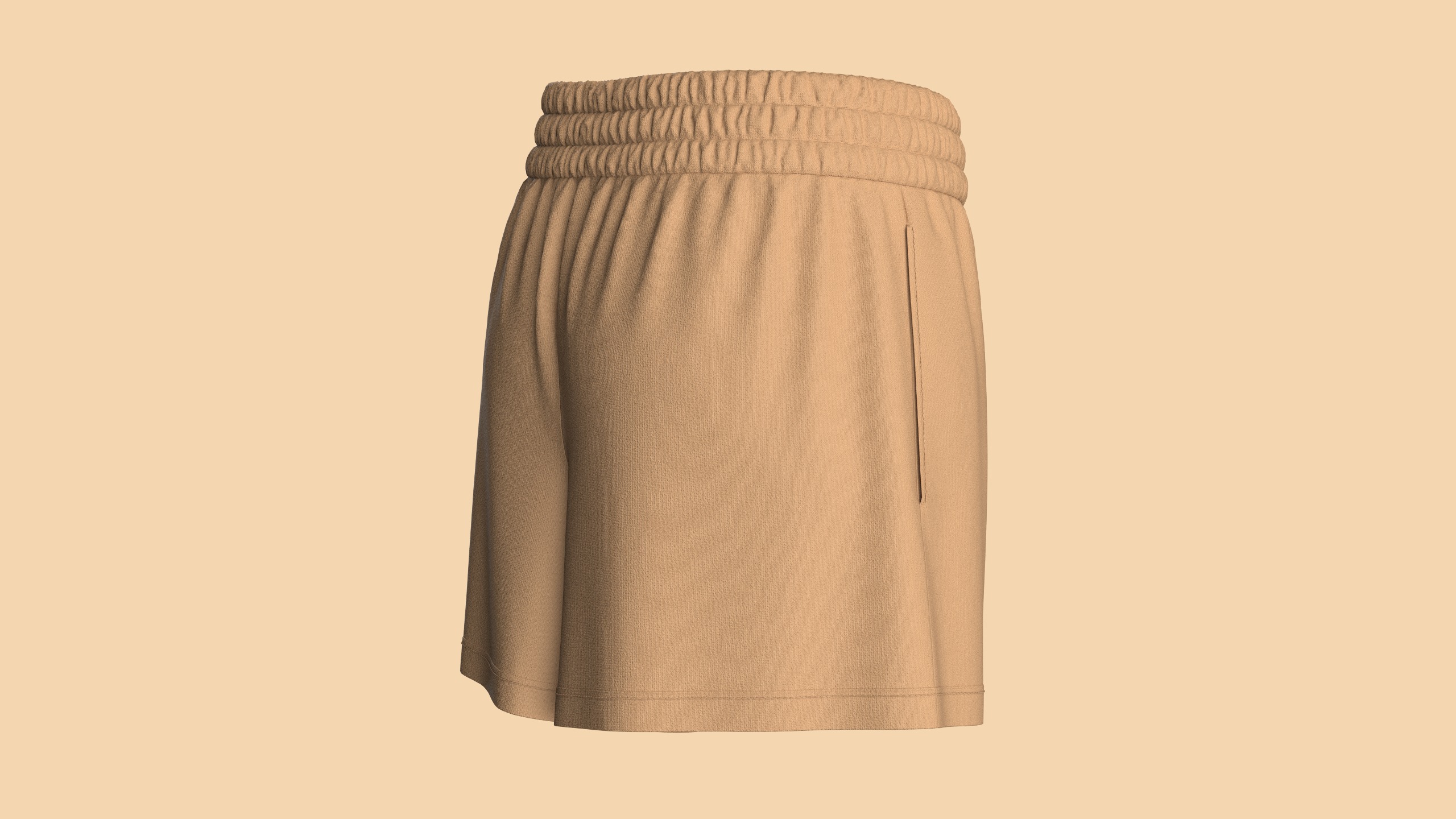 Girls Shorts 3D model_2