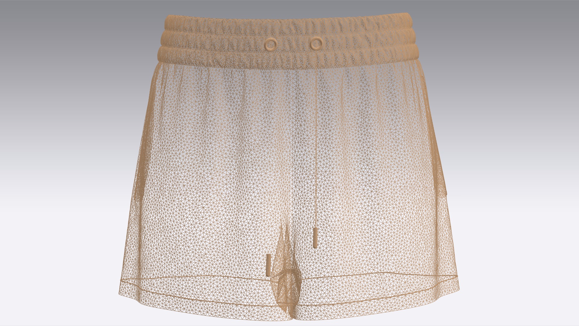 Girls Shorts 3D model_10