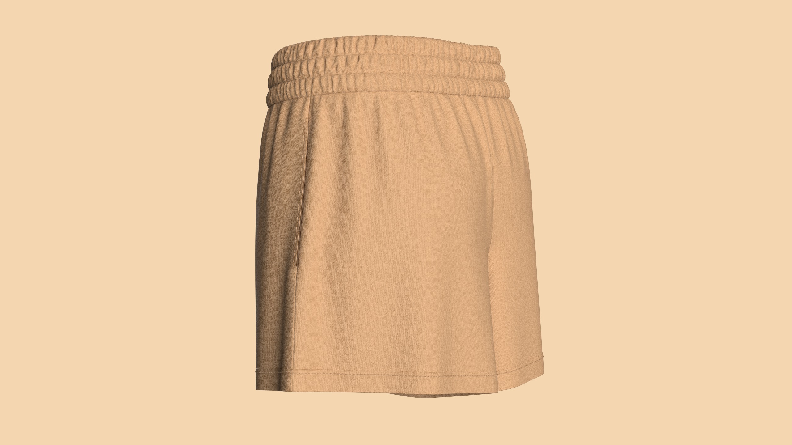 Girls Shorts 3D model_4