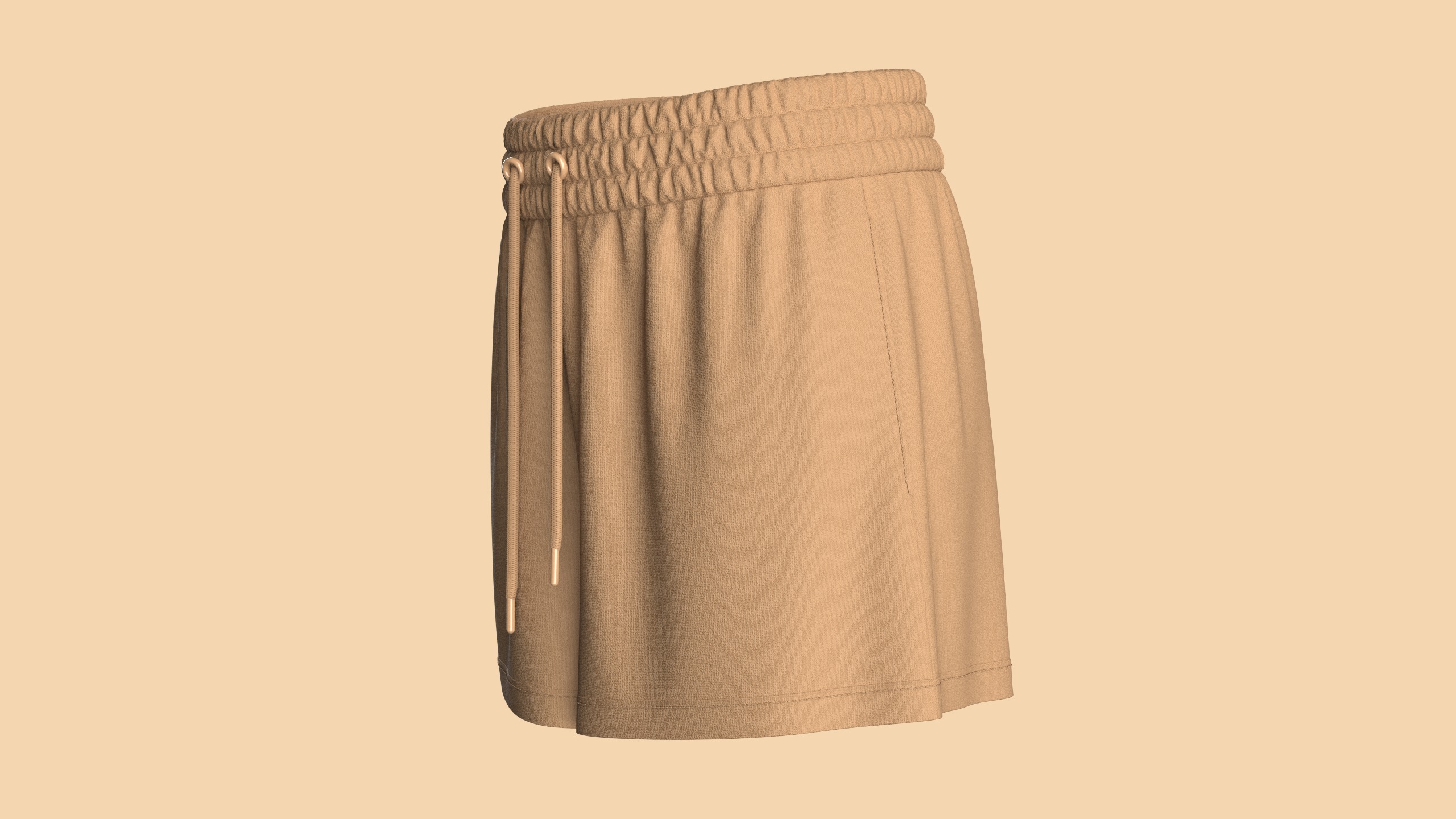 Girls Shorts 3D model_5