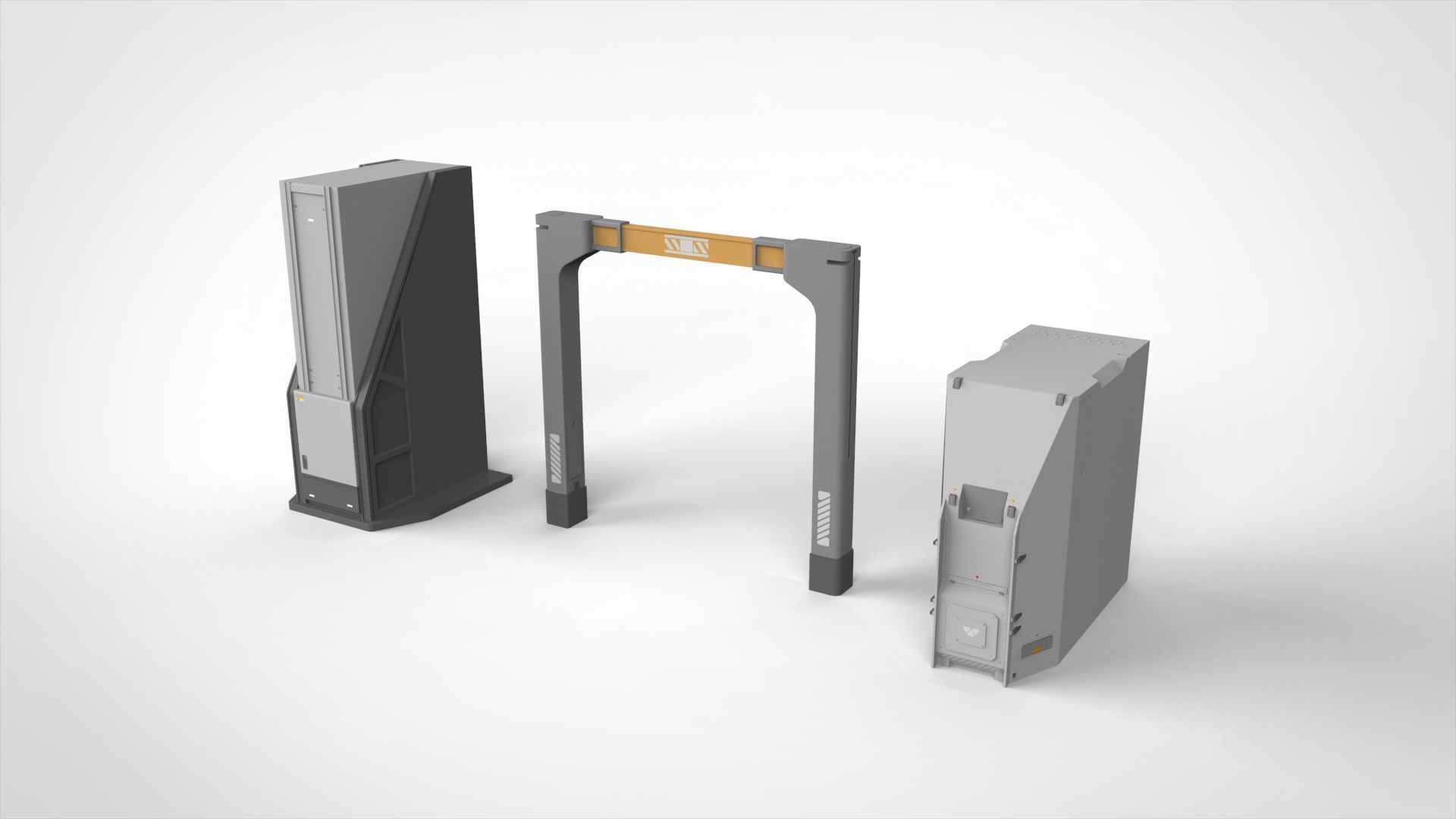 sci-fi Architecture kitbash 51 3D model_12