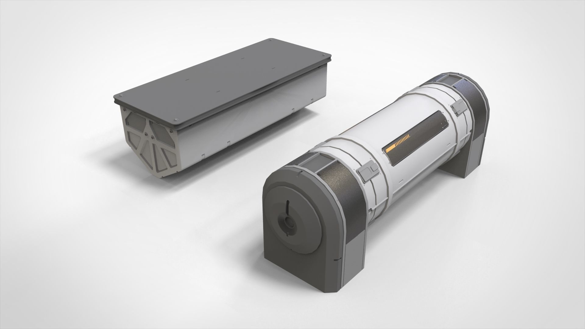 sci-fi Architecture kitbash 51 3D model_10