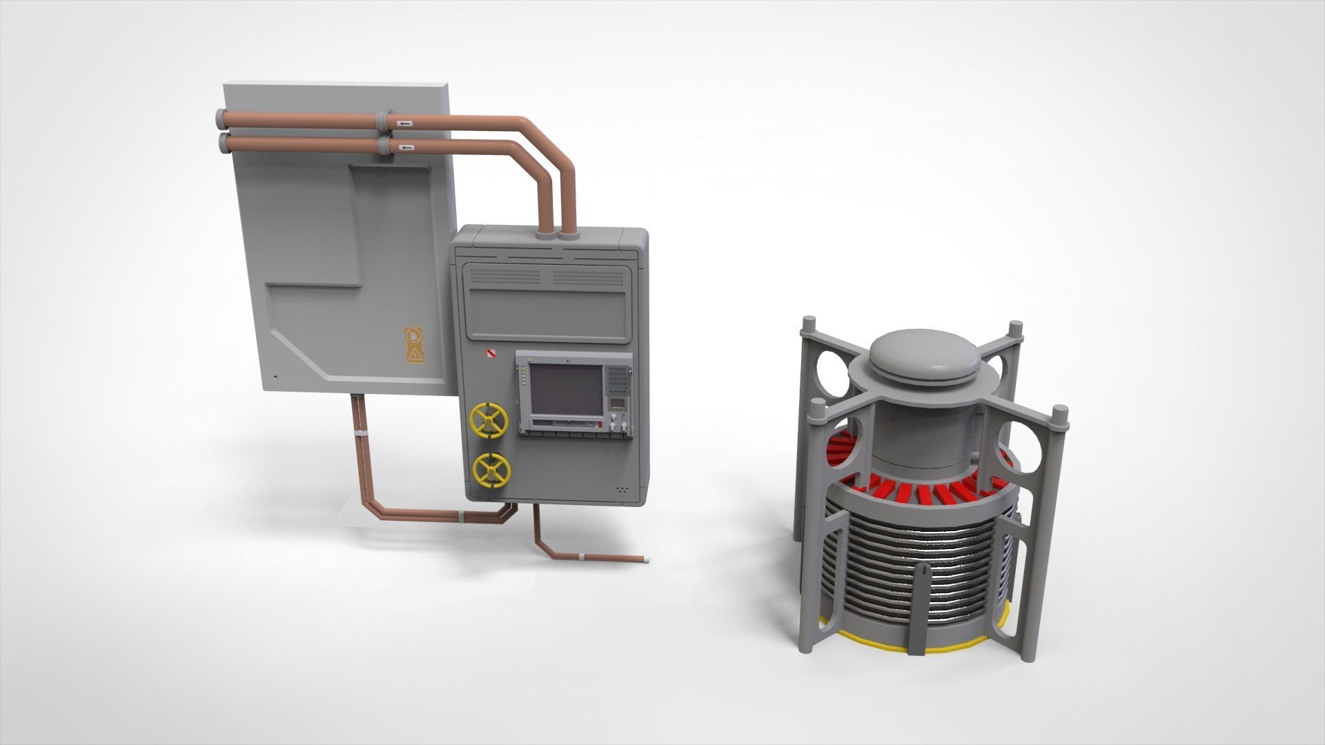 sci-fi Architecture kitbash 51 3D model_7