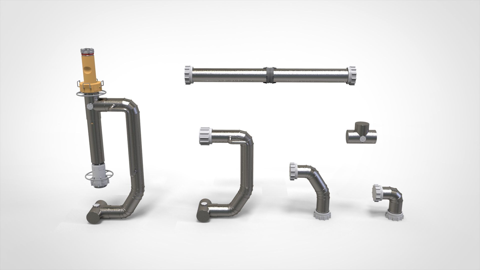 sci-fi Architecture kitbash 51 3D model_6