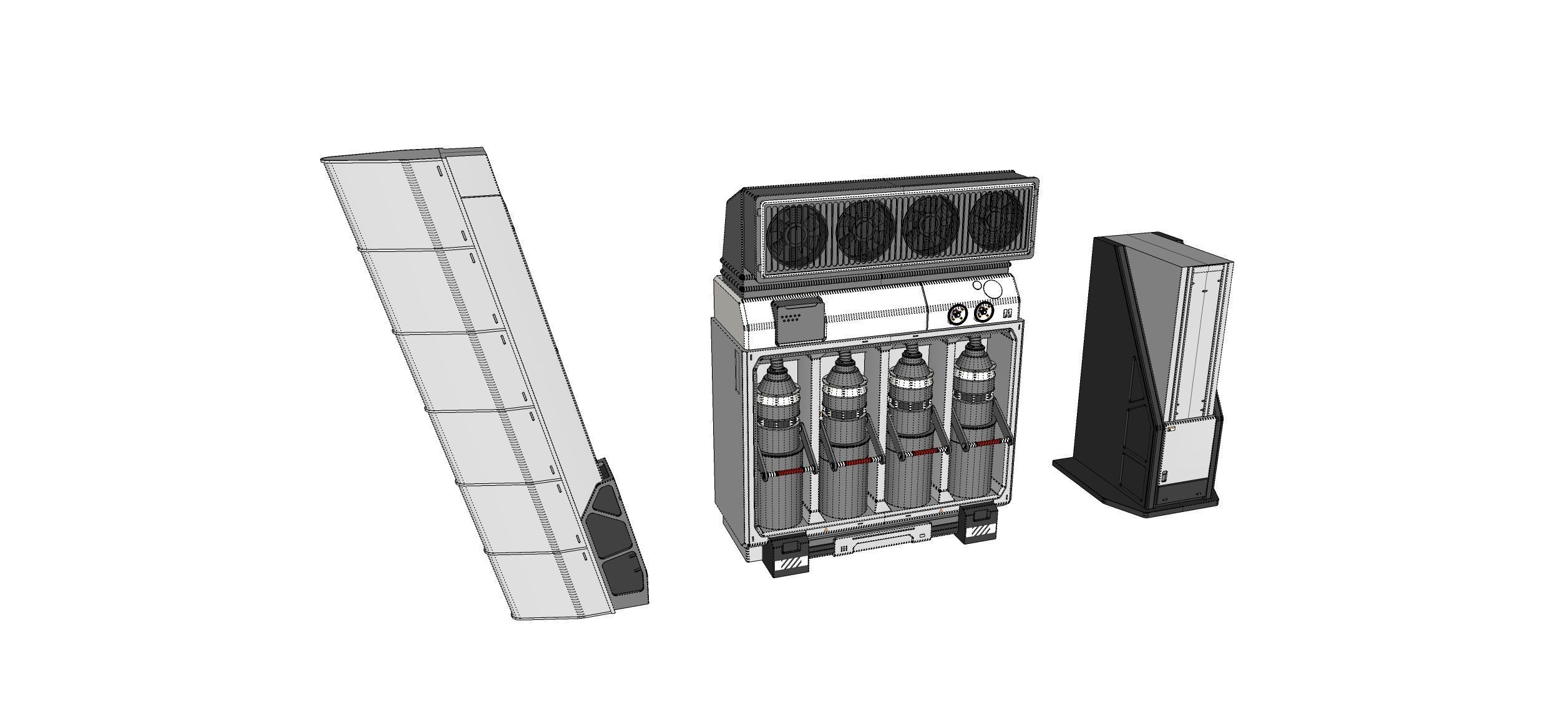sci-fi Architecture kitbash 51 3D model_15