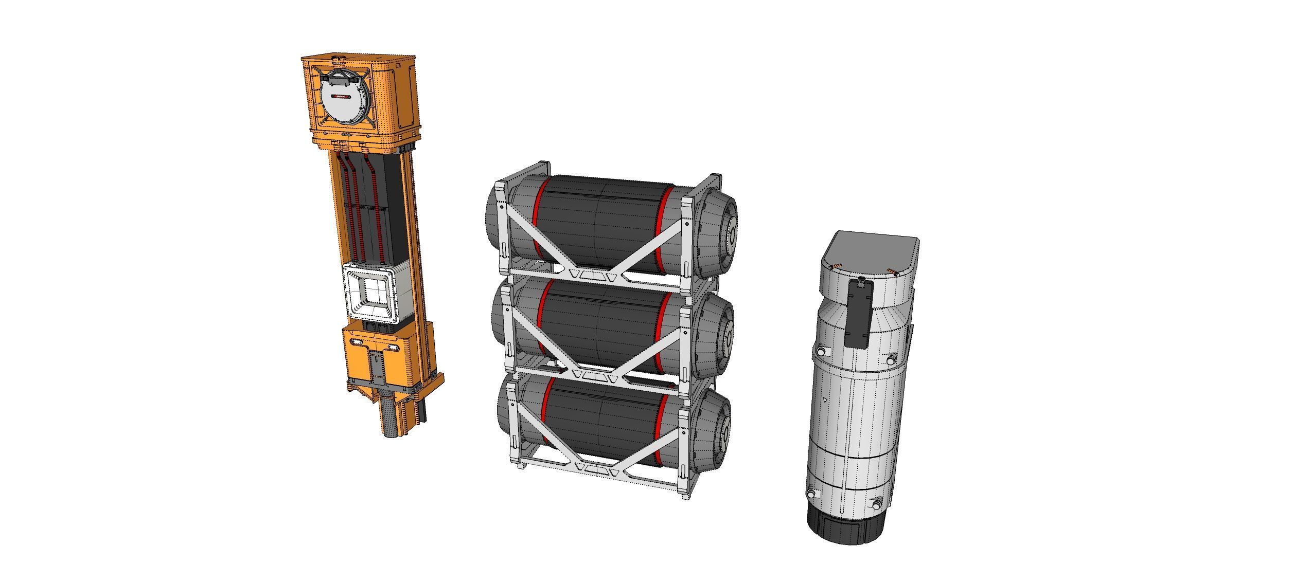 sci-fi Architecture kitbash 51 3D model_14