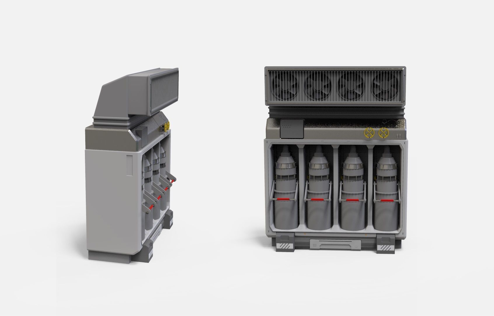 sci-fi Architecture kitbash 51 3D model_4