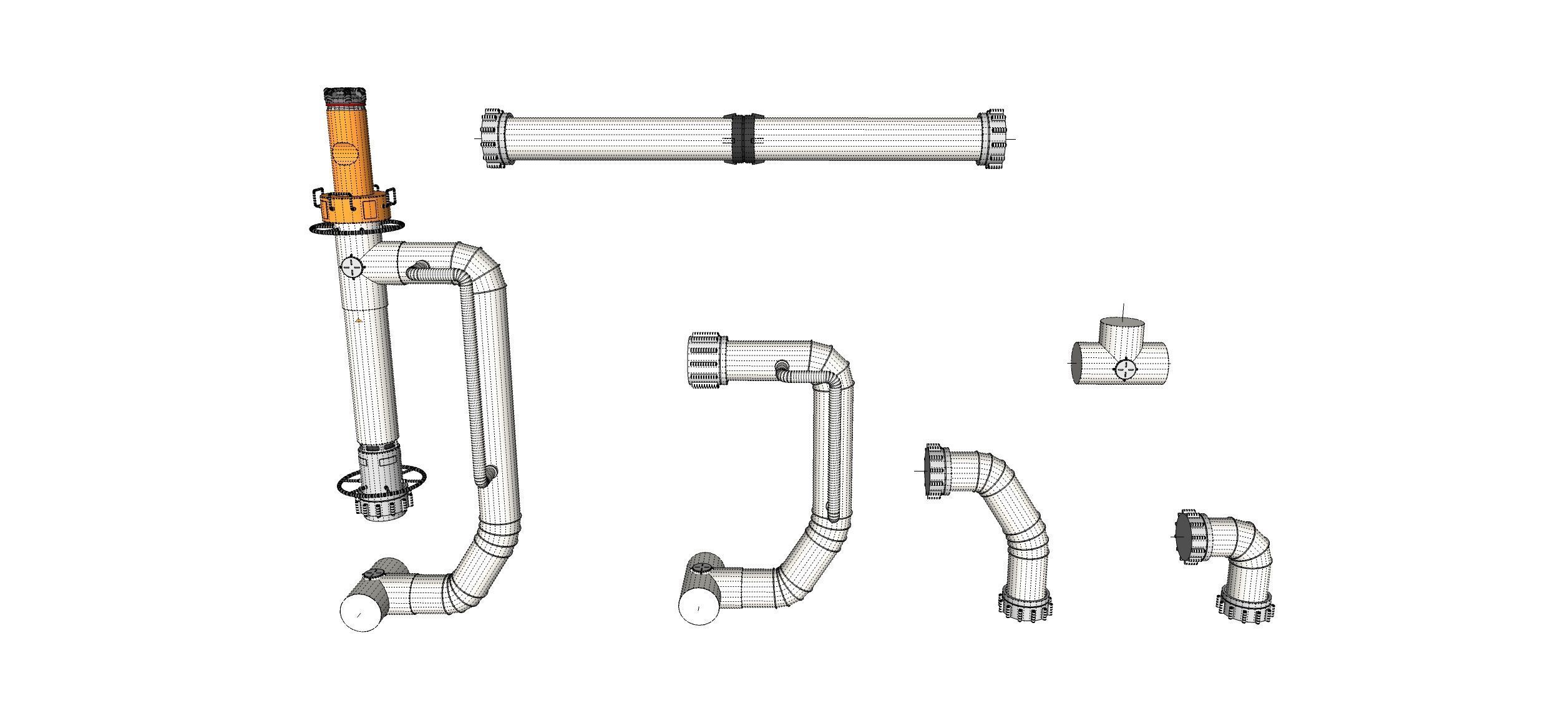 sci-fi Architecture kitbash 51 3D model_17