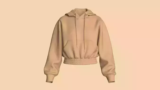 Girls Cropped Hoodie