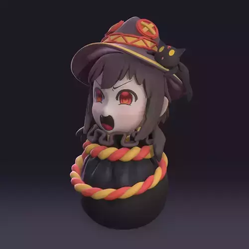 Megumin in the bag 3D print model