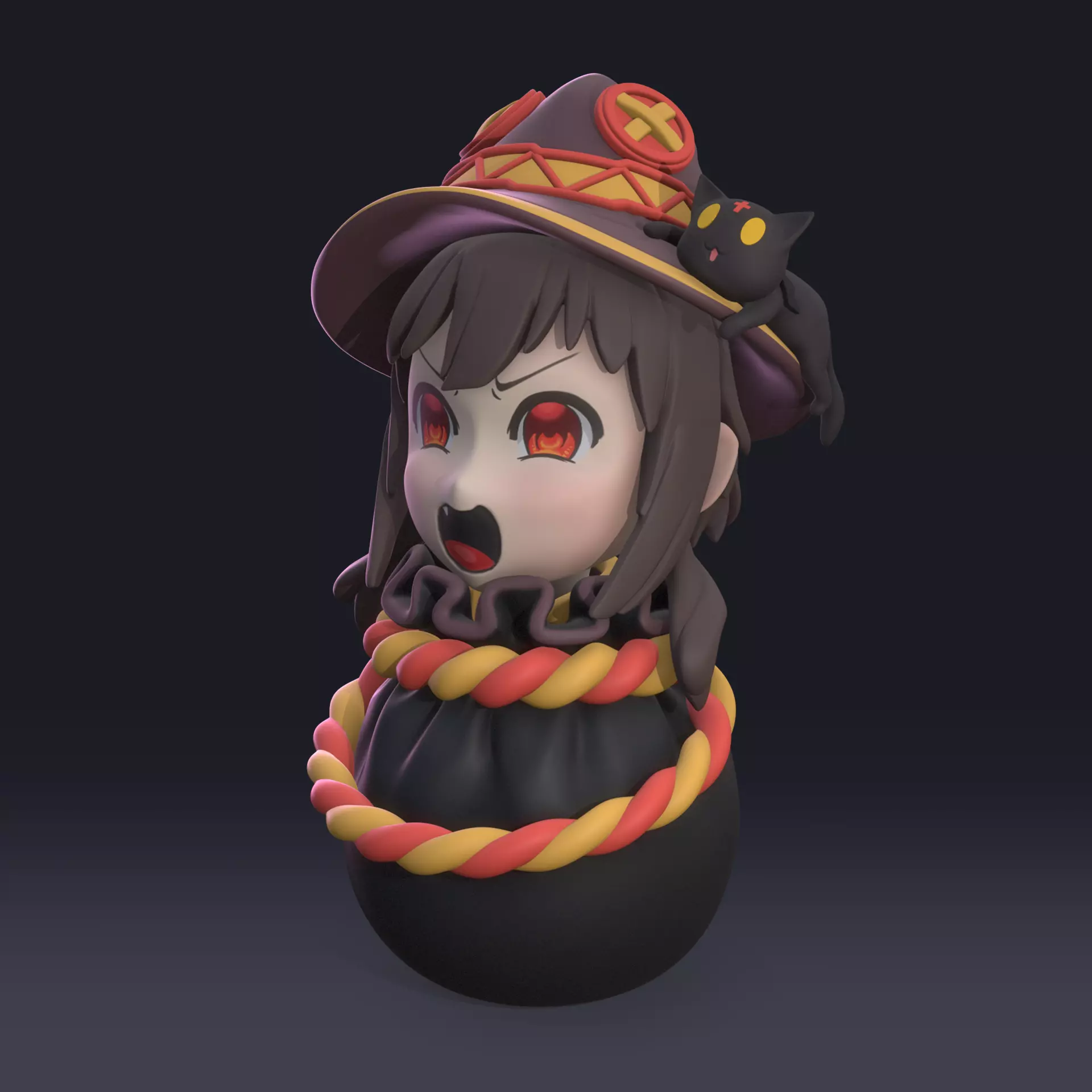 Megumin in the bag 3D print model_0