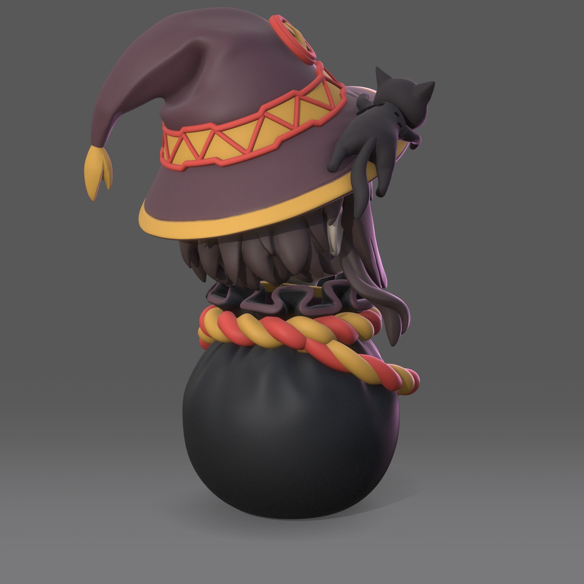 Megumin in the bag 3D print model_2