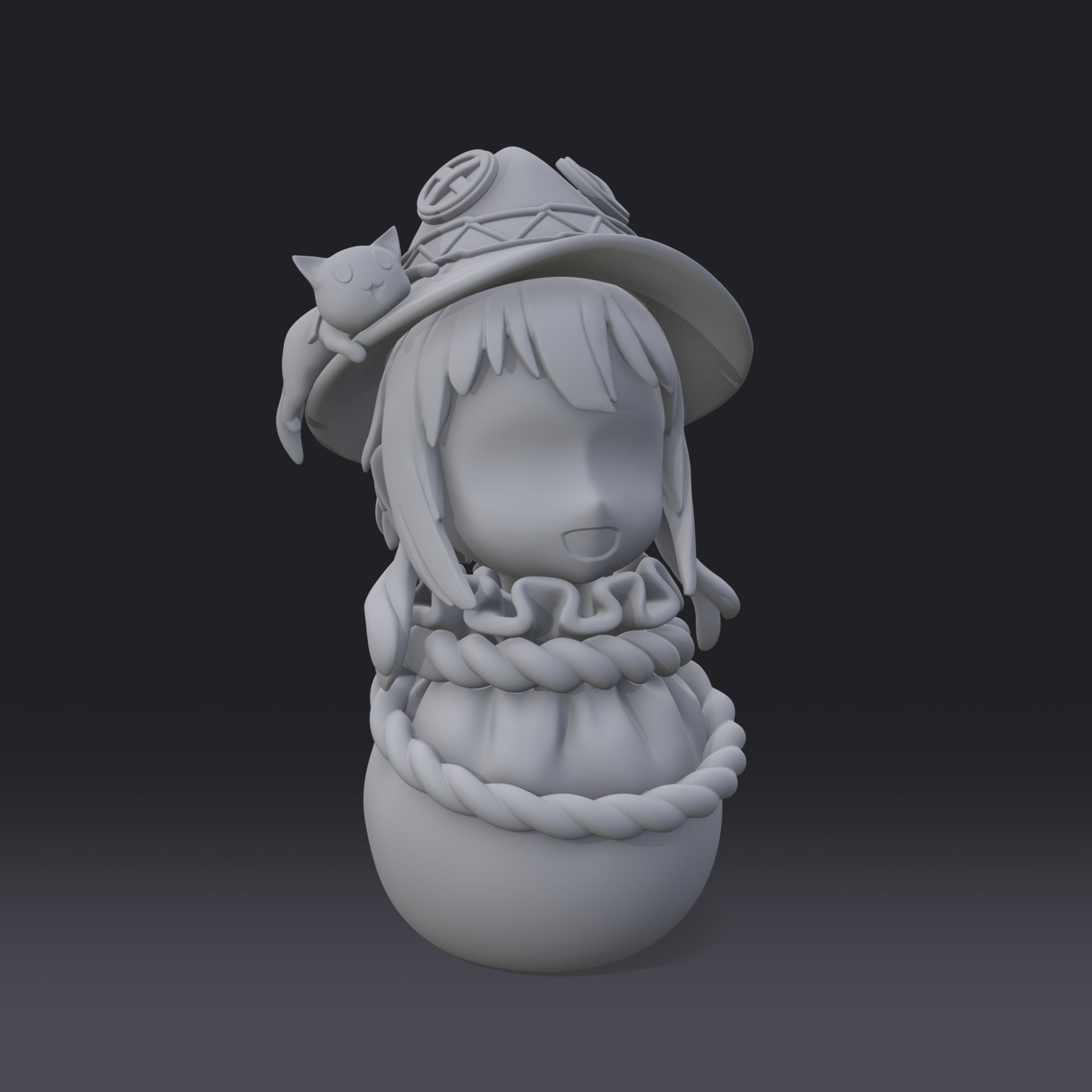 Megumin in the bag 3D print model_6