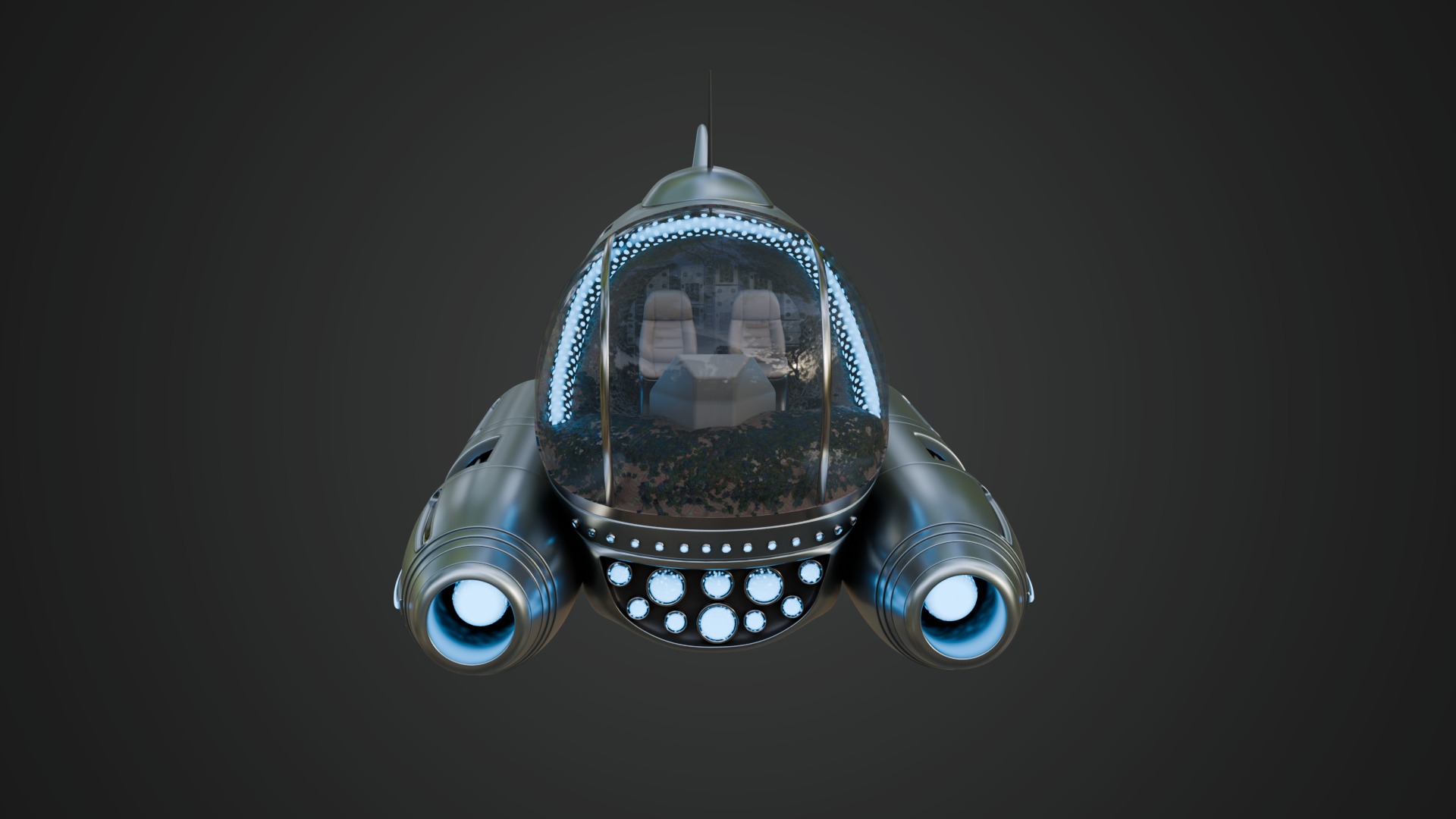 Tourist Submersible with Bubble-Shaped Cockpit 3D model_3