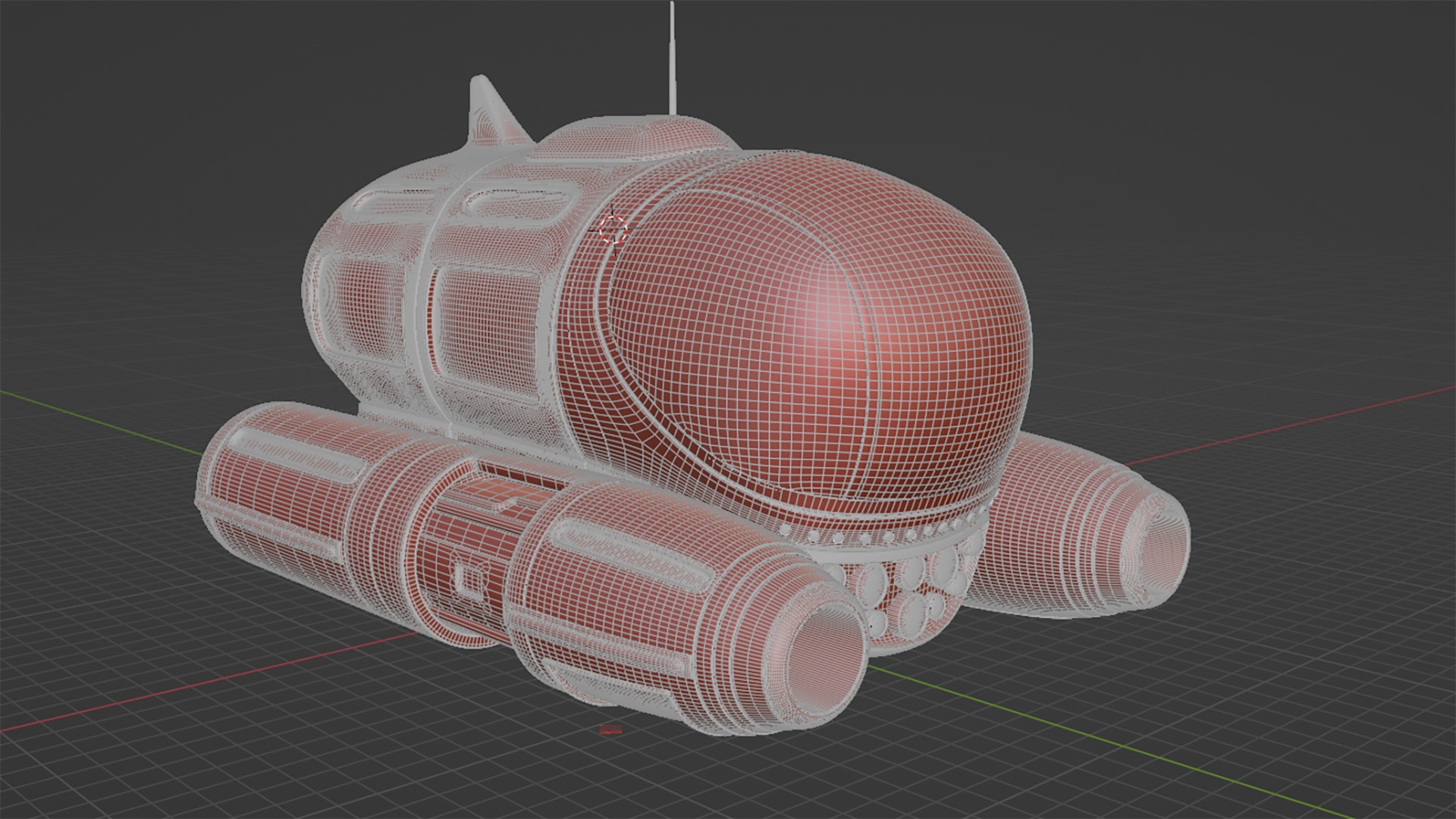 Tourist Submersible with Bubble-Shaped Cockpit 3D model_11