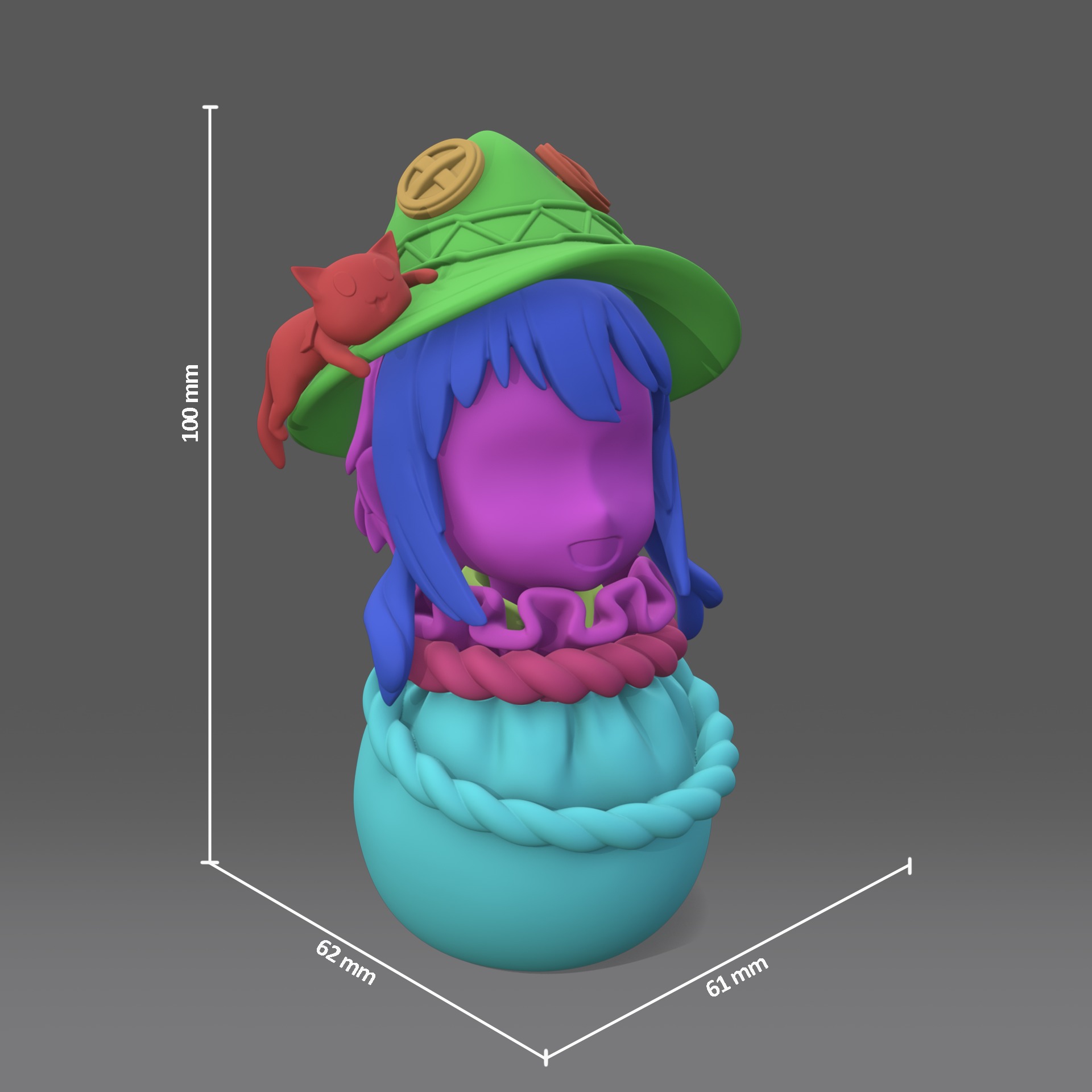 Konosuba heroes in the bags 3D Model Collection_10