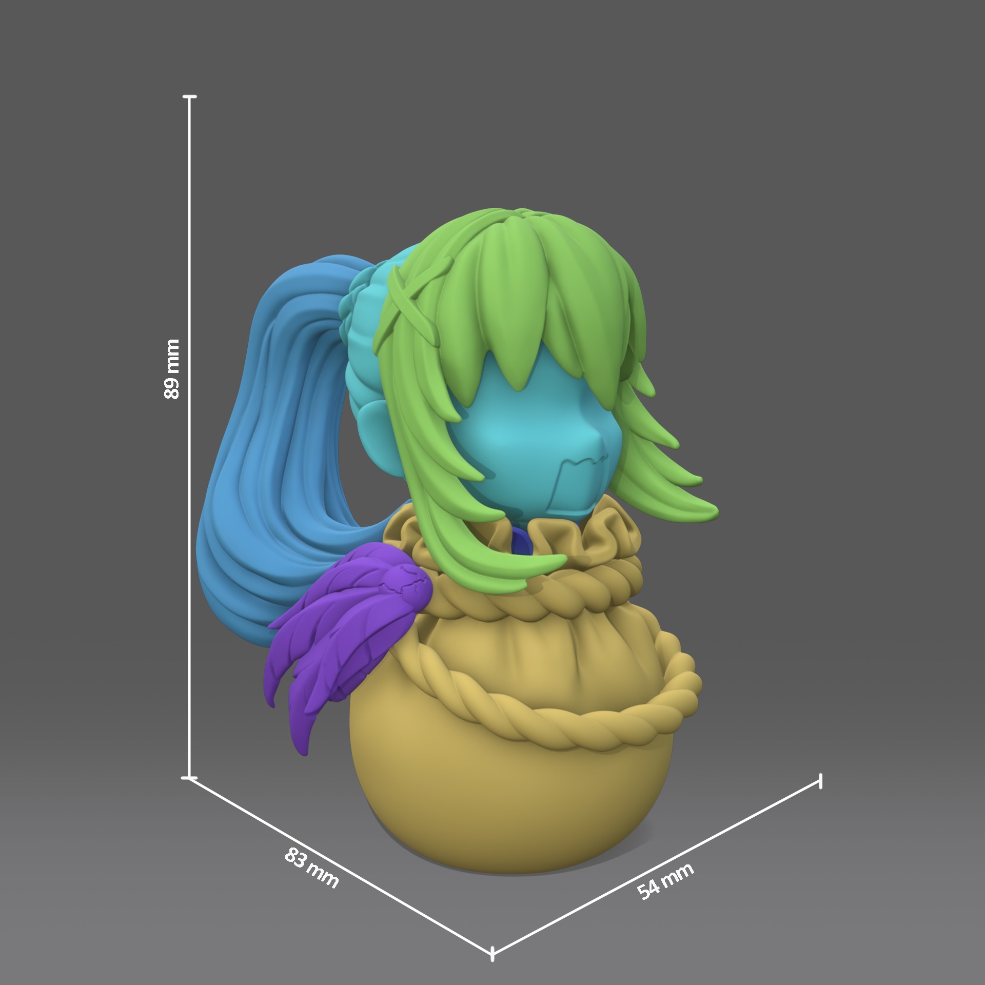 Konosuba heroes in the bags 3D Model Collection_8