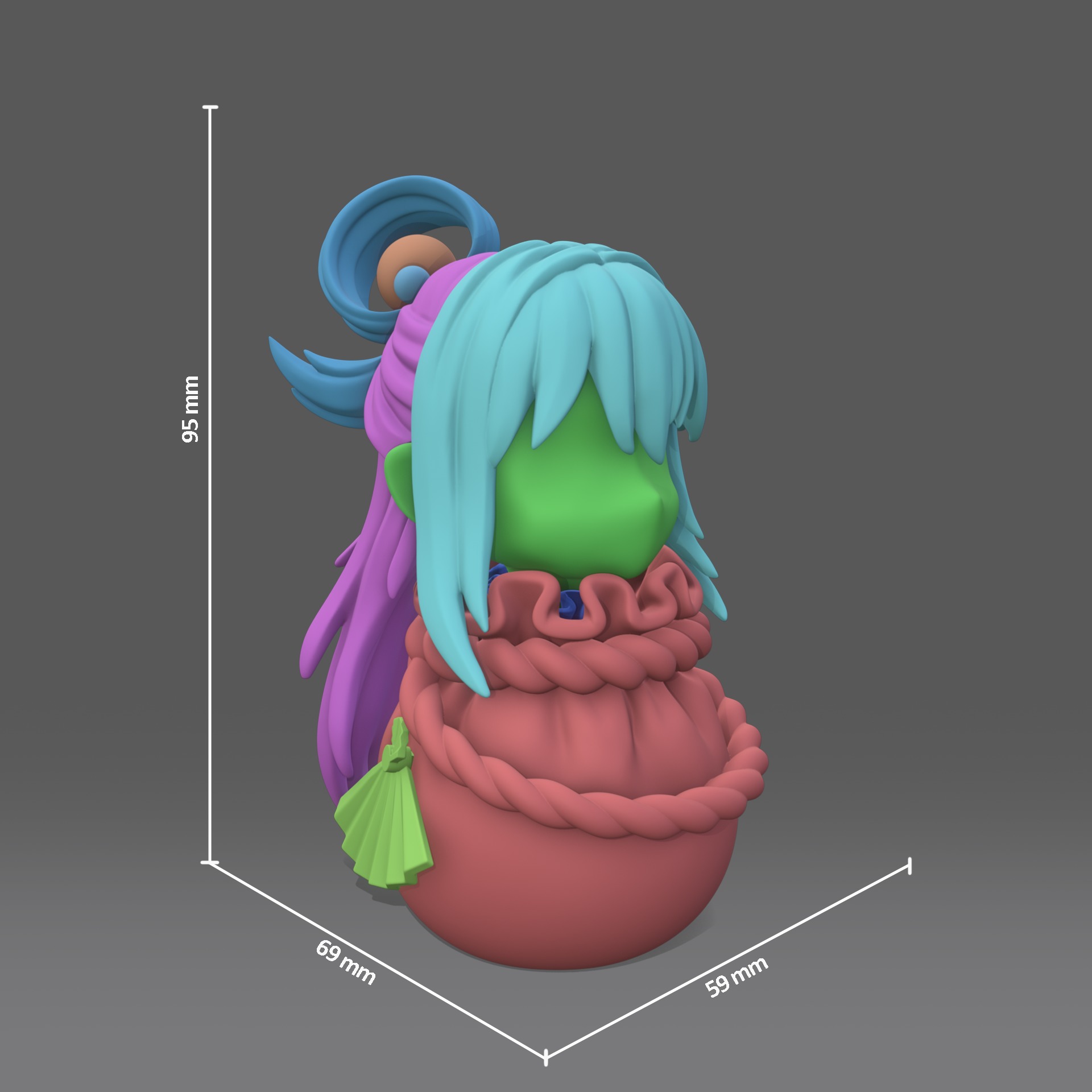 Konosuba heroes in the bags 3D Model Collection_7