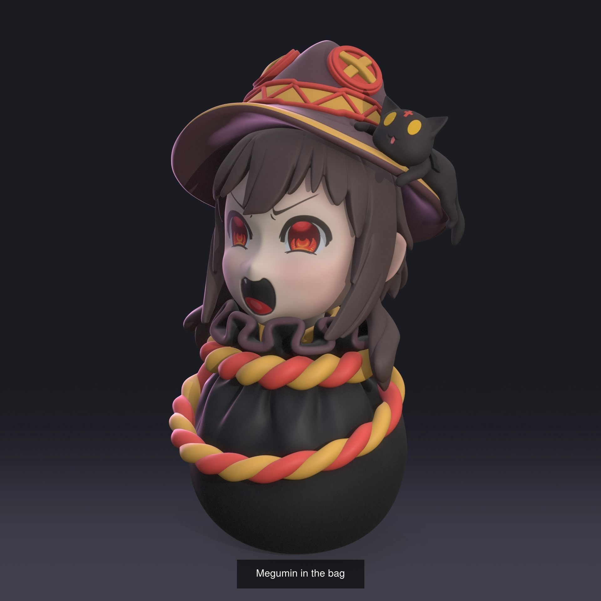 Konosuba heroes in the bags 3D Model Collection_3