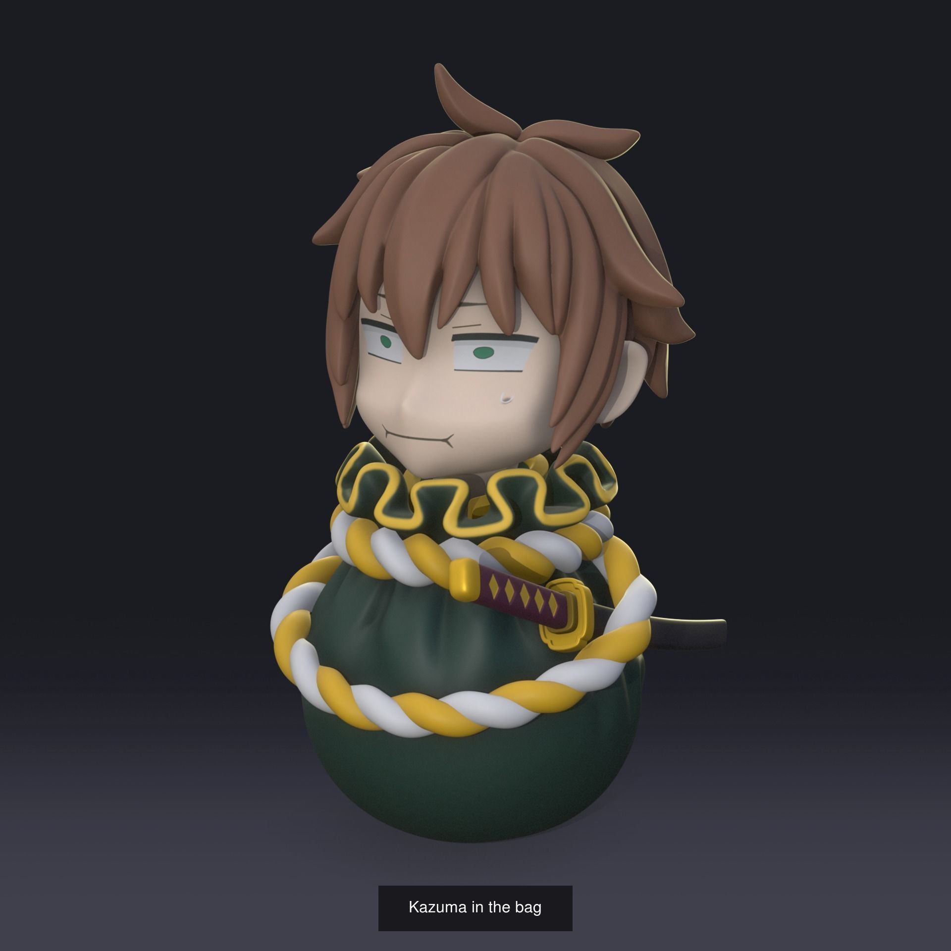Konosuba heroes in the bags 3D Model Collection_5