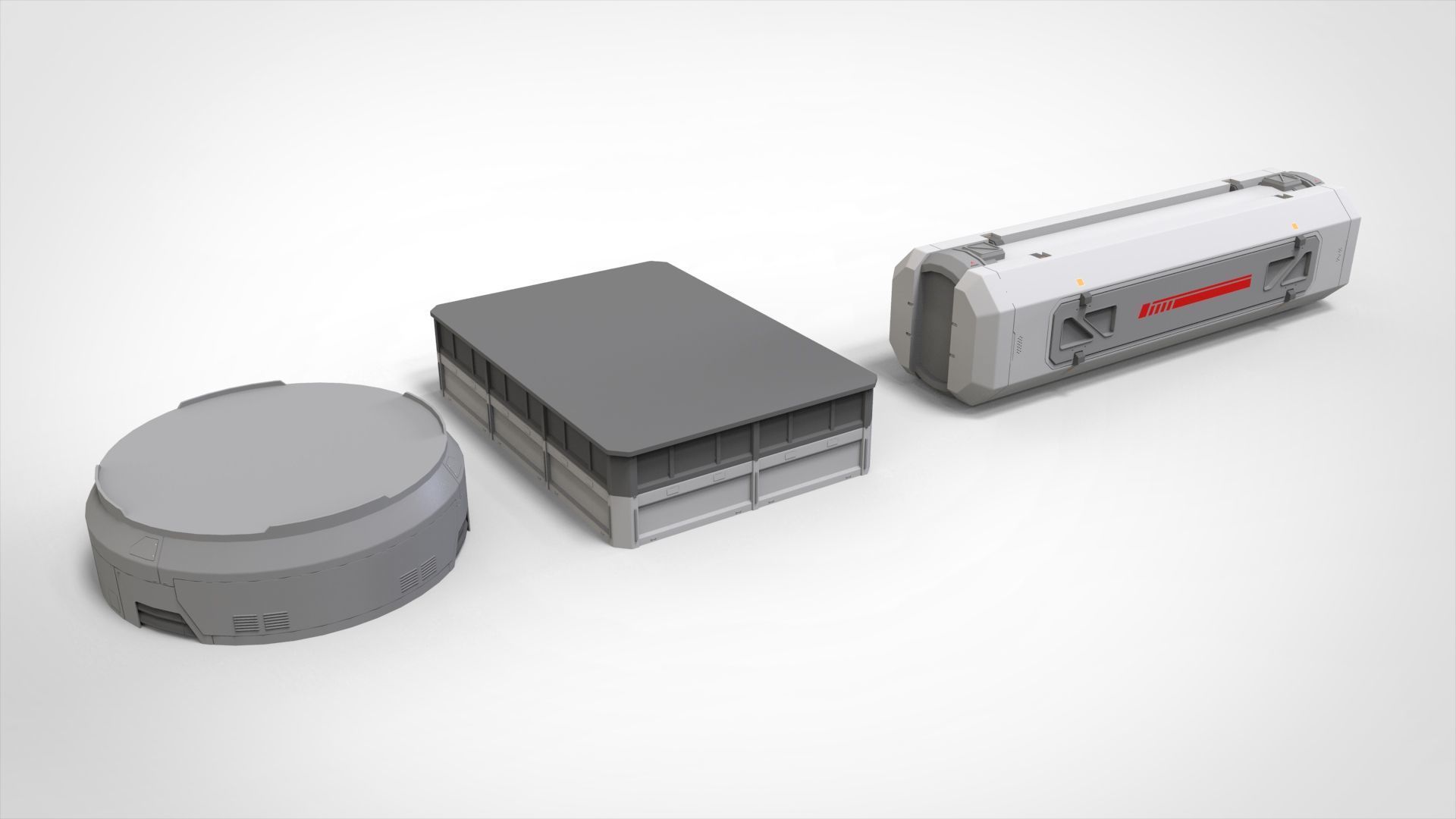 sci-fi Architecture kitbash 50 3D model_19