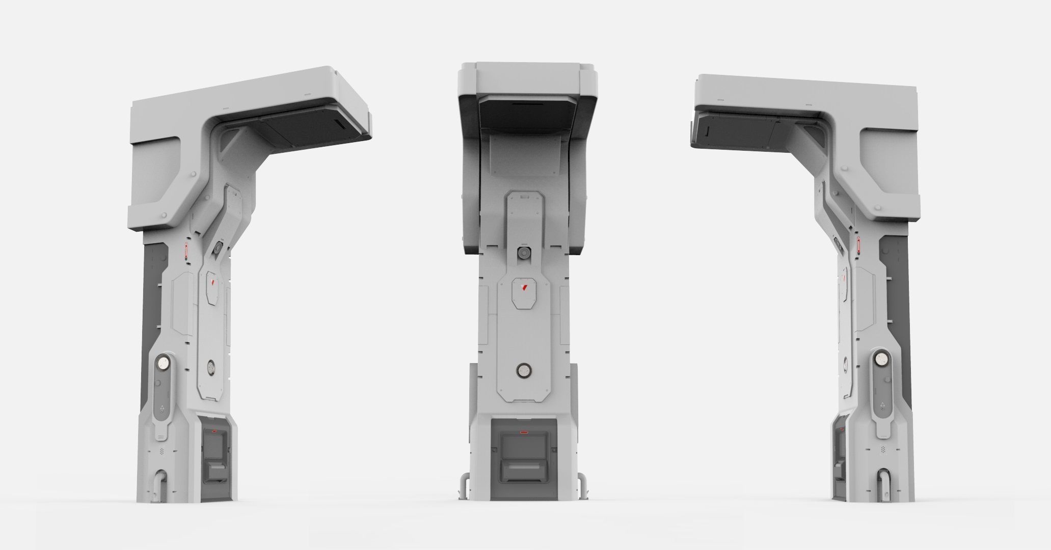 sci-fi Architecture kitbash 50 3D model_5