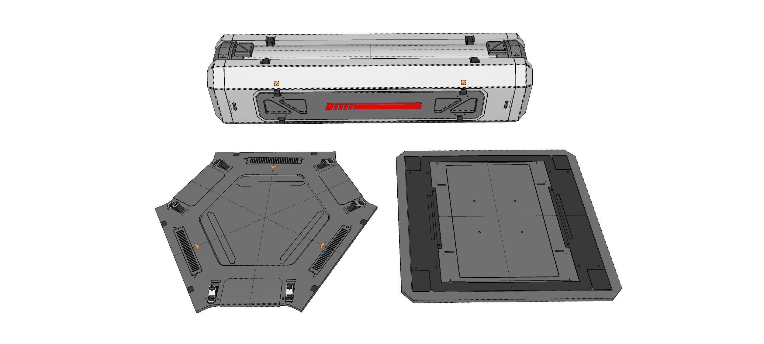 sci-fi Architecture kitbash 50 3D model_27