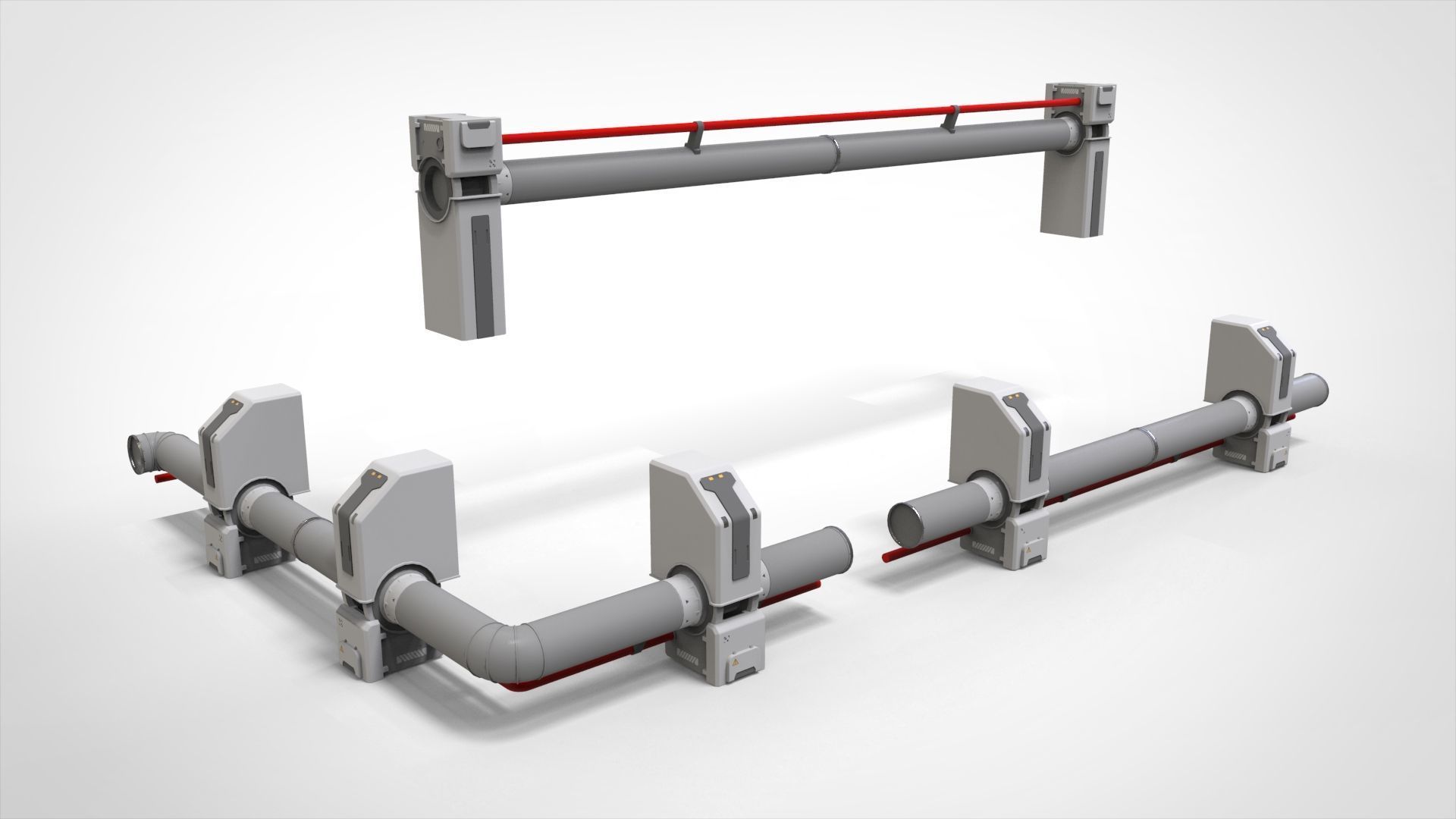 sci-fi Architecture kitbash 50 3D model_15