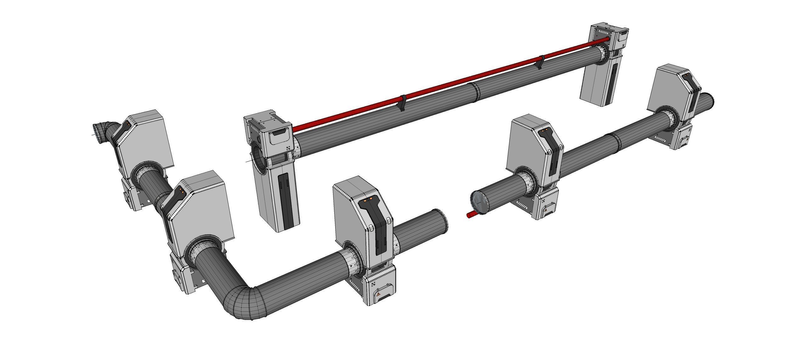 sci-fi Architecture kitbash 50 3D model_28