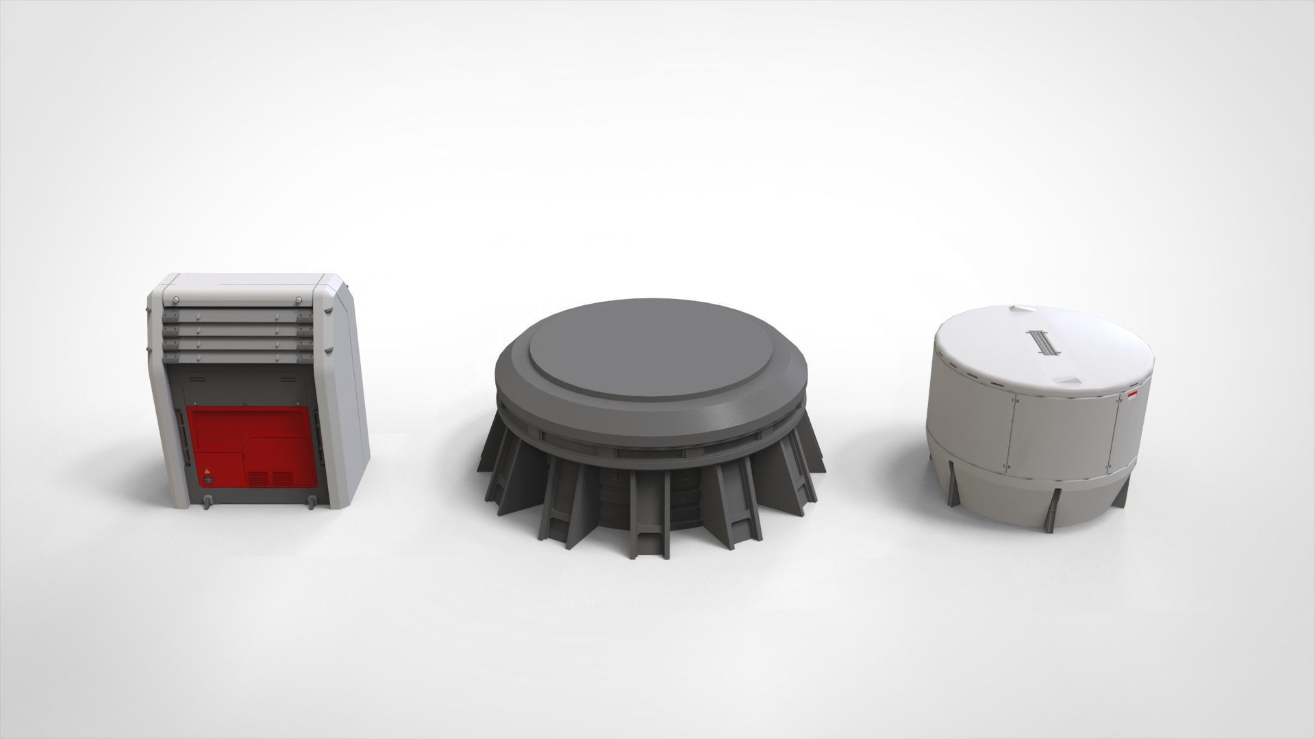 sci-fi Architecture kitbash 50 3D model_16