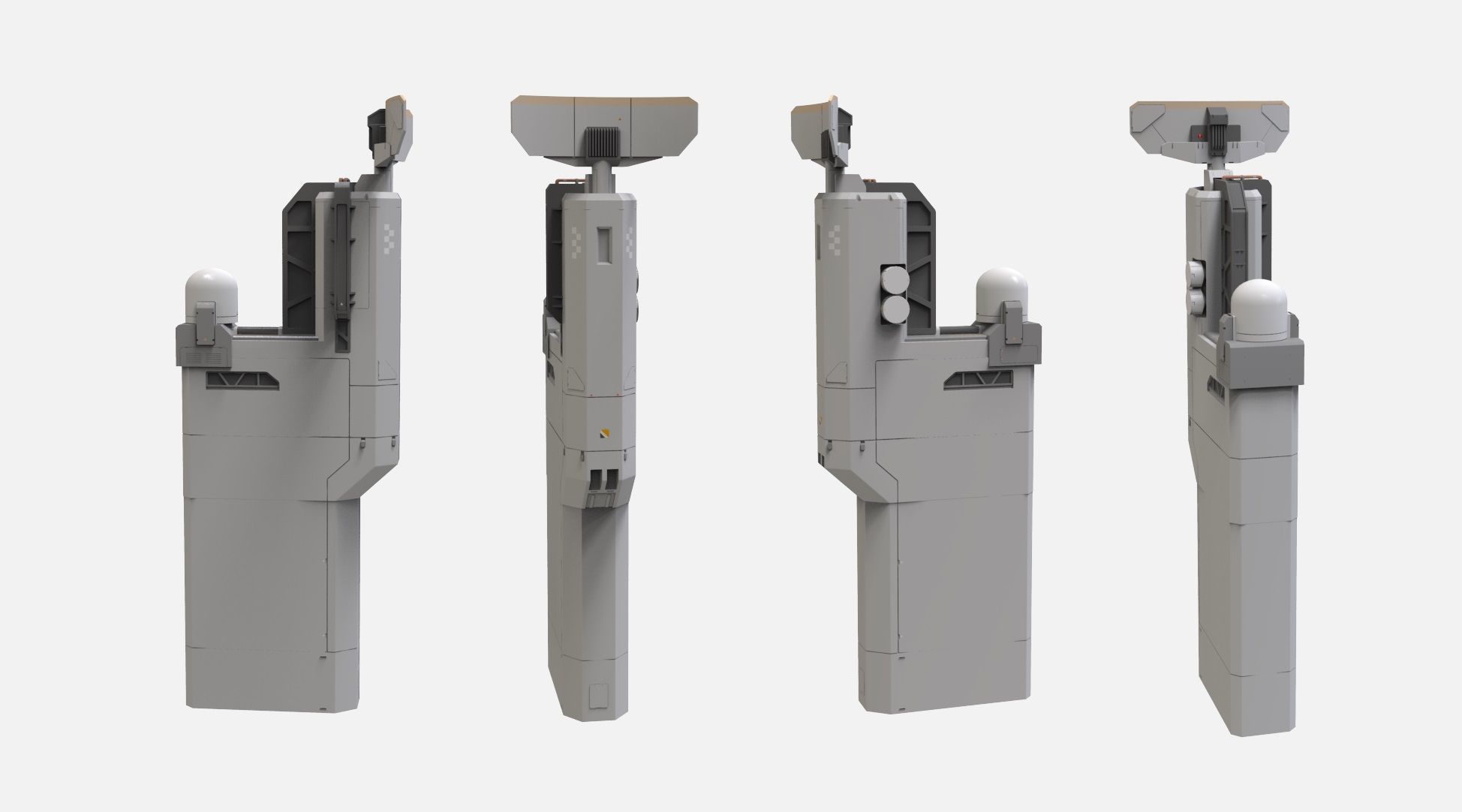 sci-fi Architecture kitbash 50 3D model_2