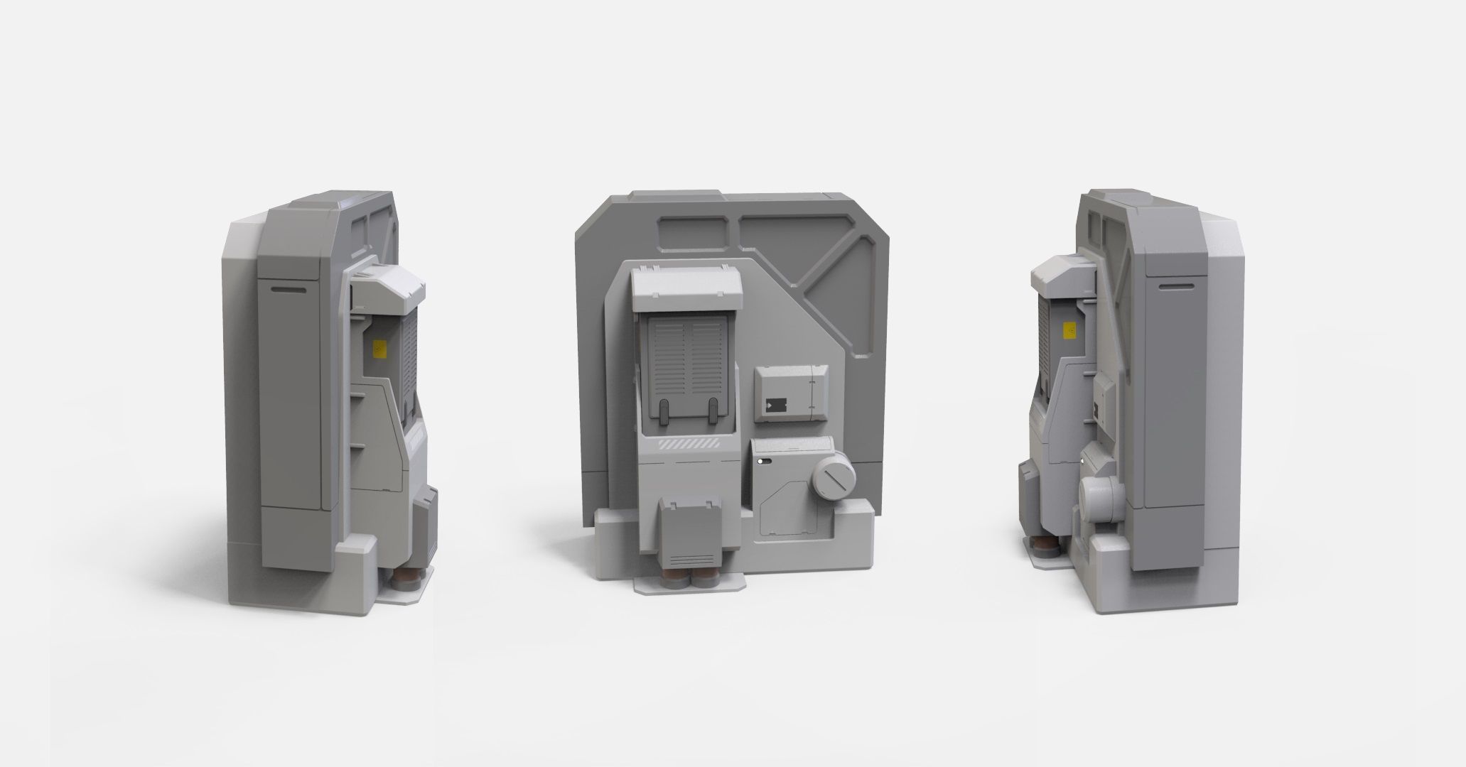 sci-fi Architecture kitbash 50 3D model_8