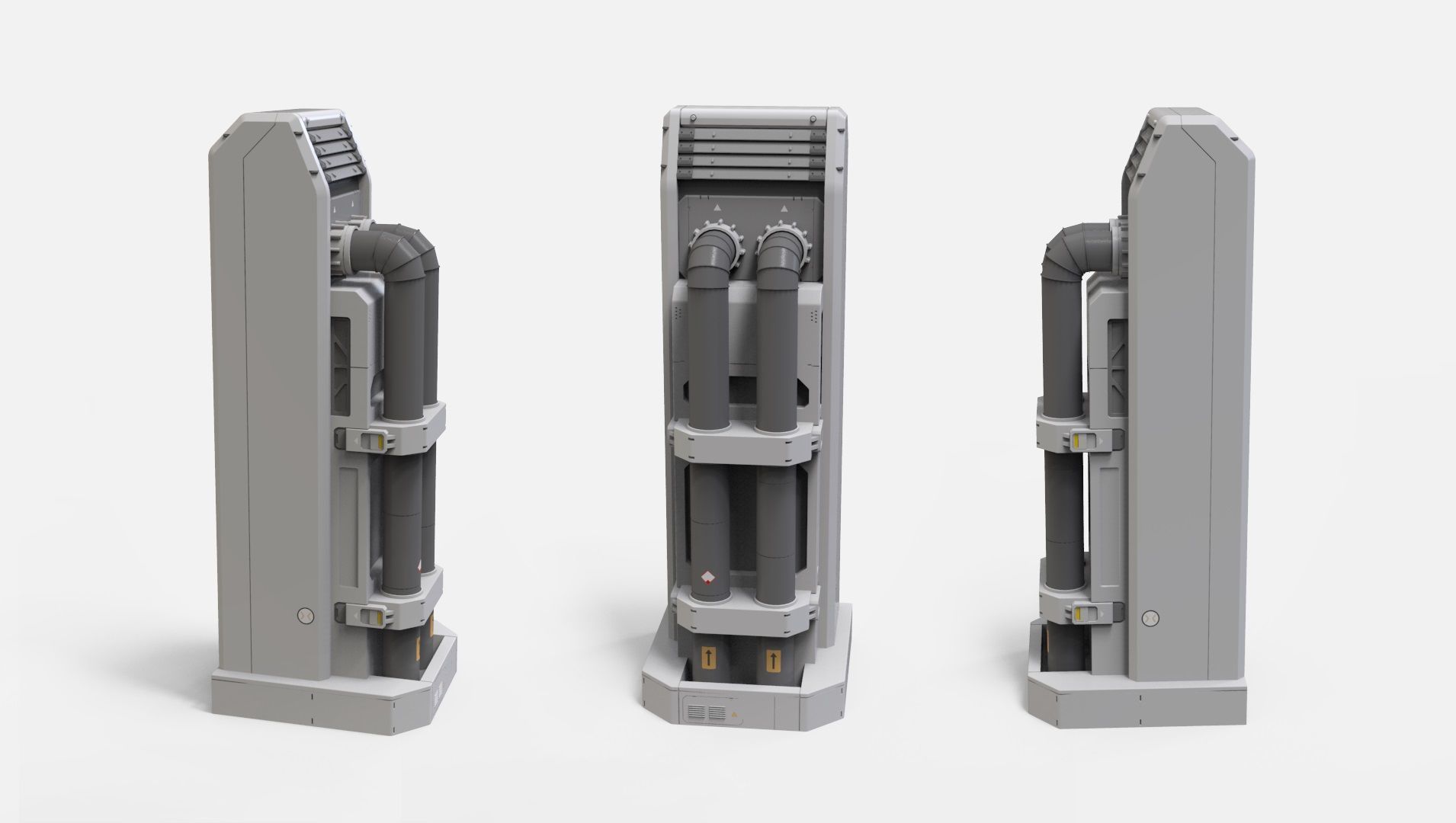 sci-fi Architecture kitbash 50 3D model_7