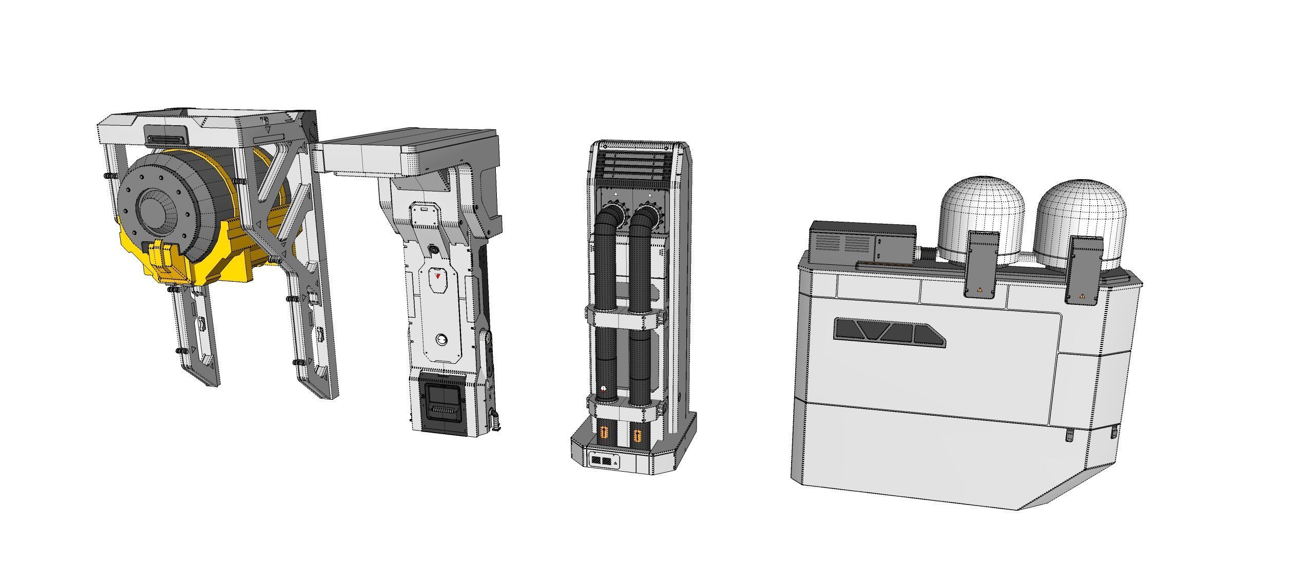 sci-fi Architecture kitbash 50 3D model_22