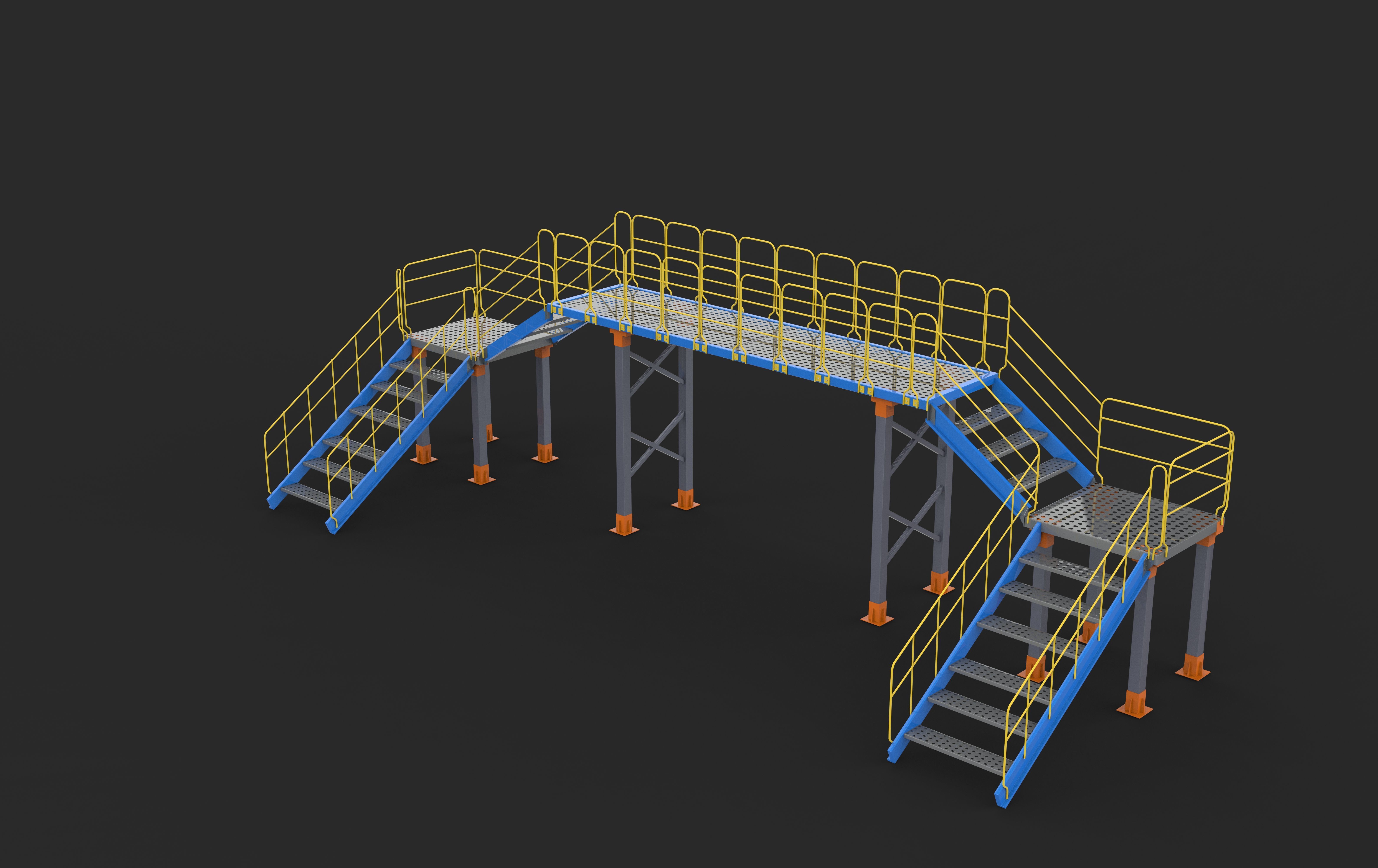 Industrial Bridge 3D model_15