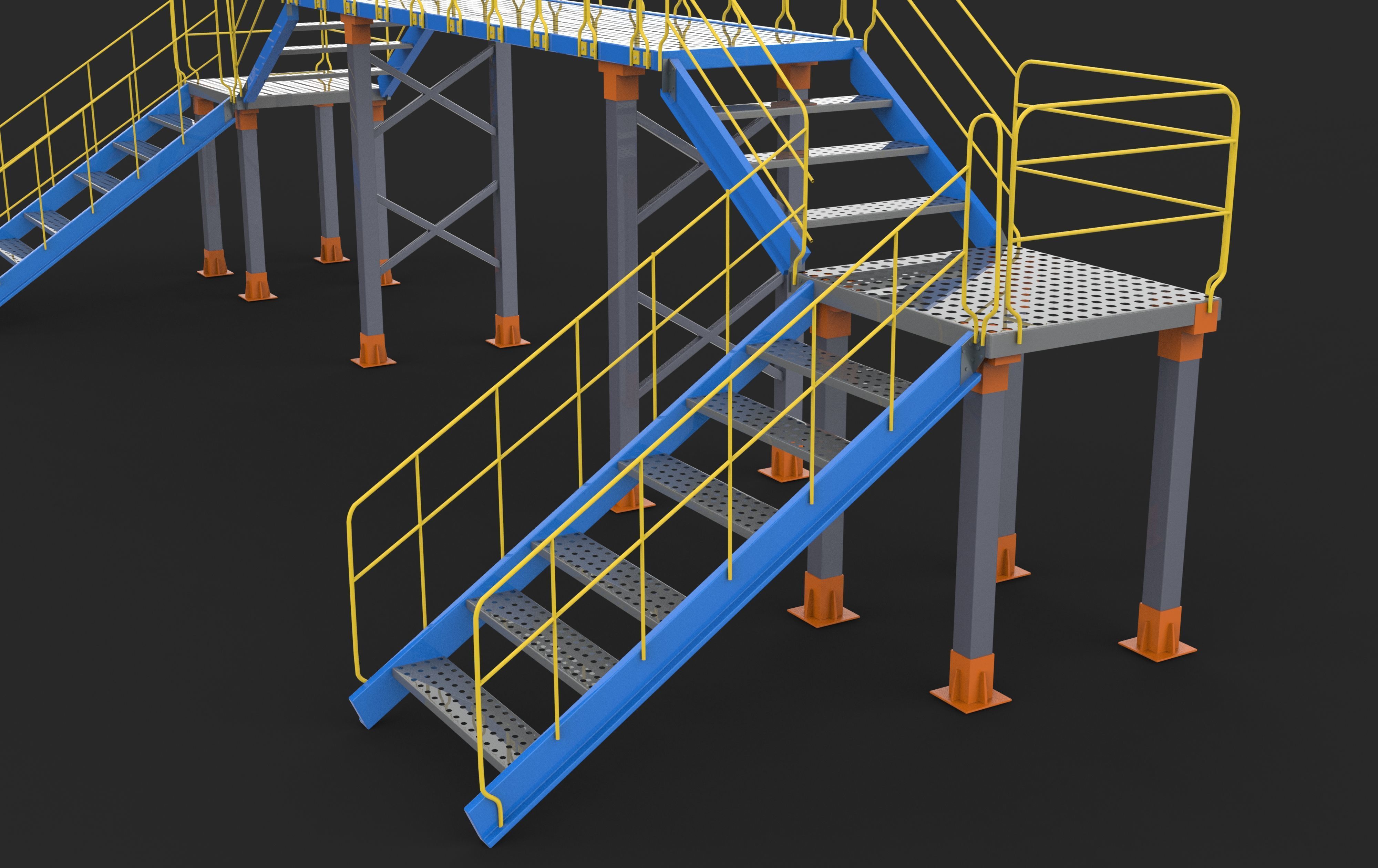 Industrial Bridge 3D model_11