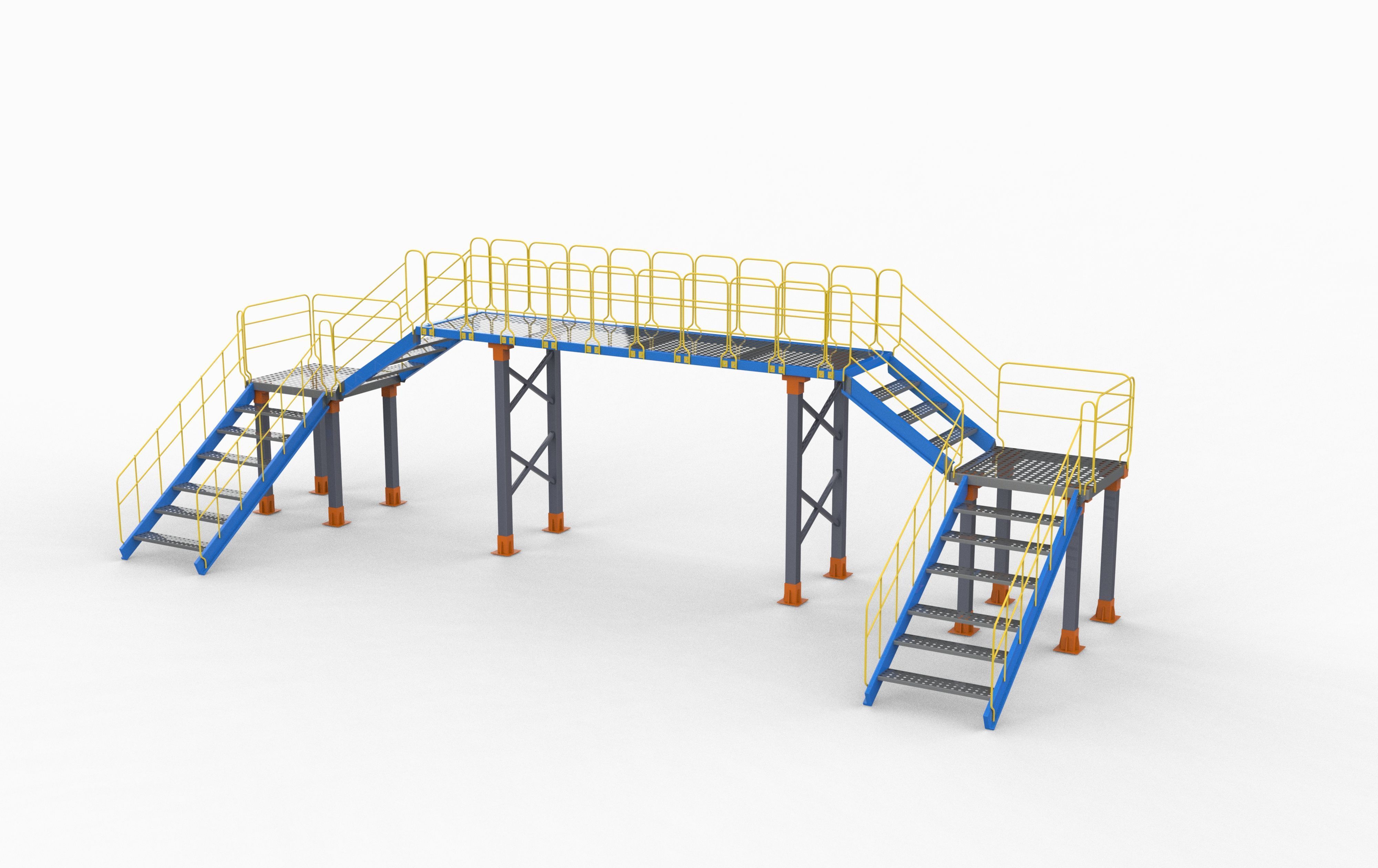 Industrial Bridge 3D model_10