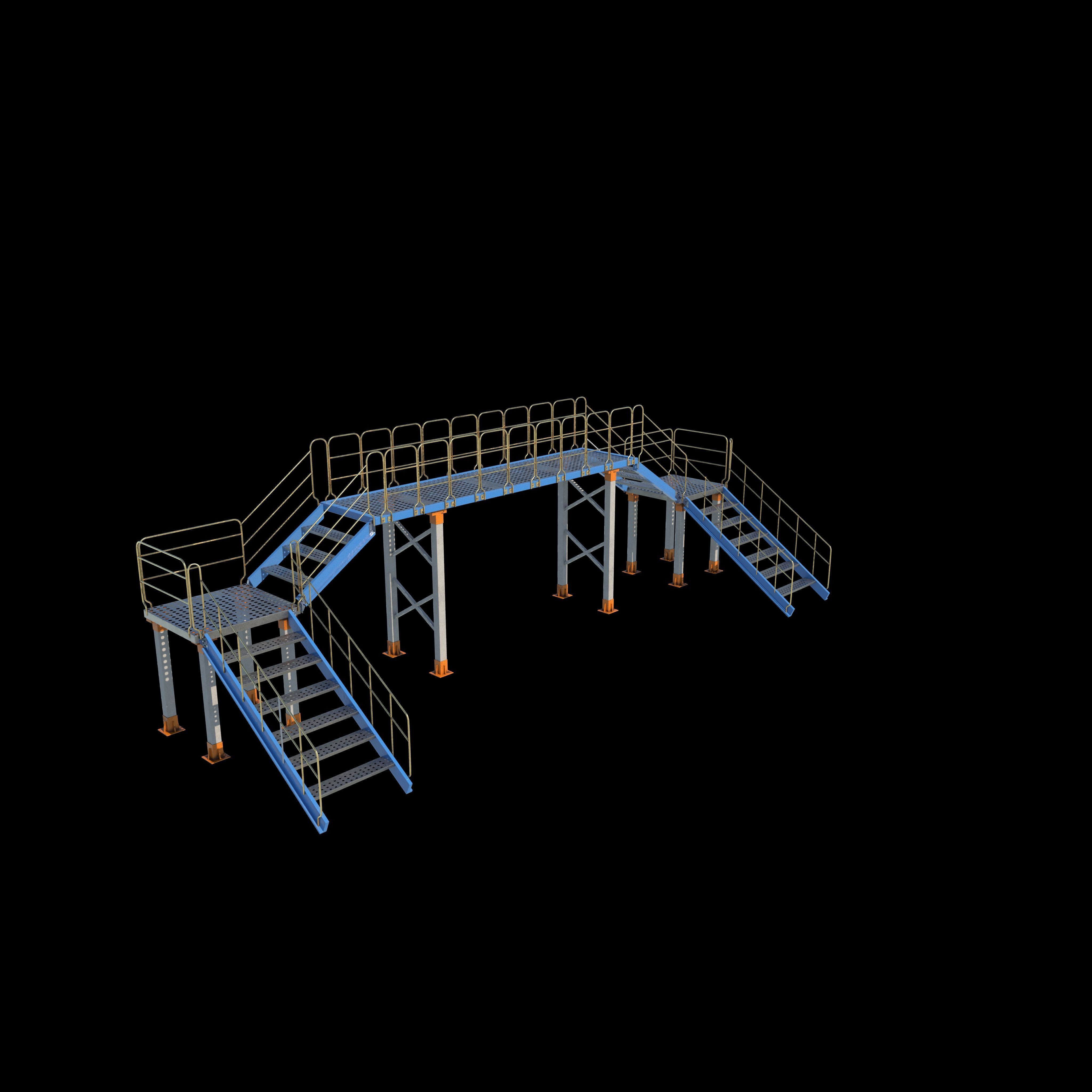 Industrial Bridge 3D model_9