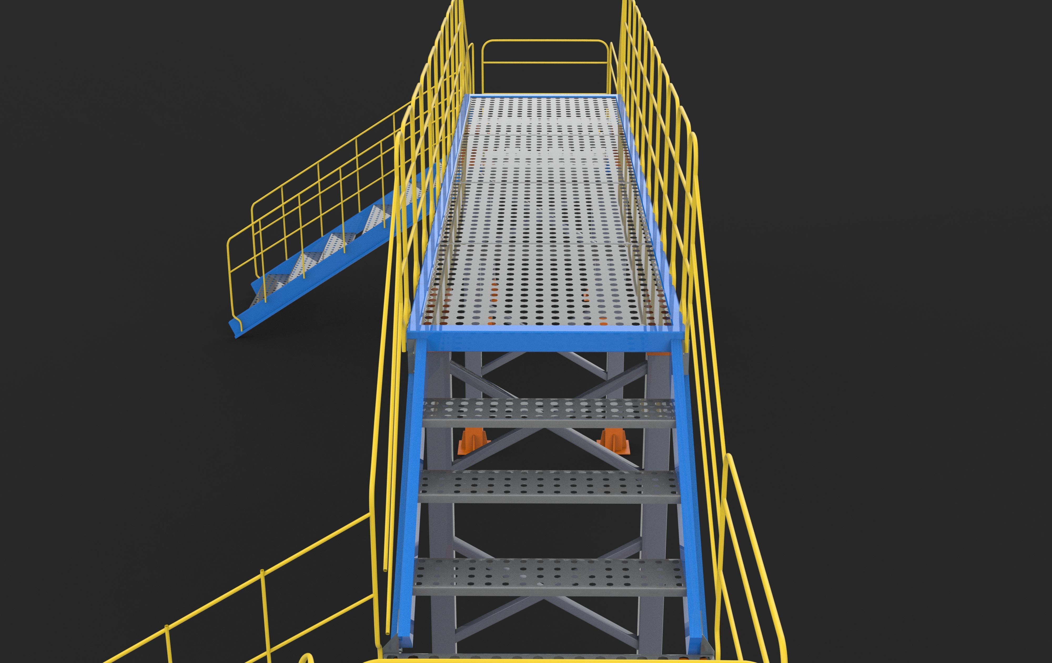 Industrial Bridge 3D model_8