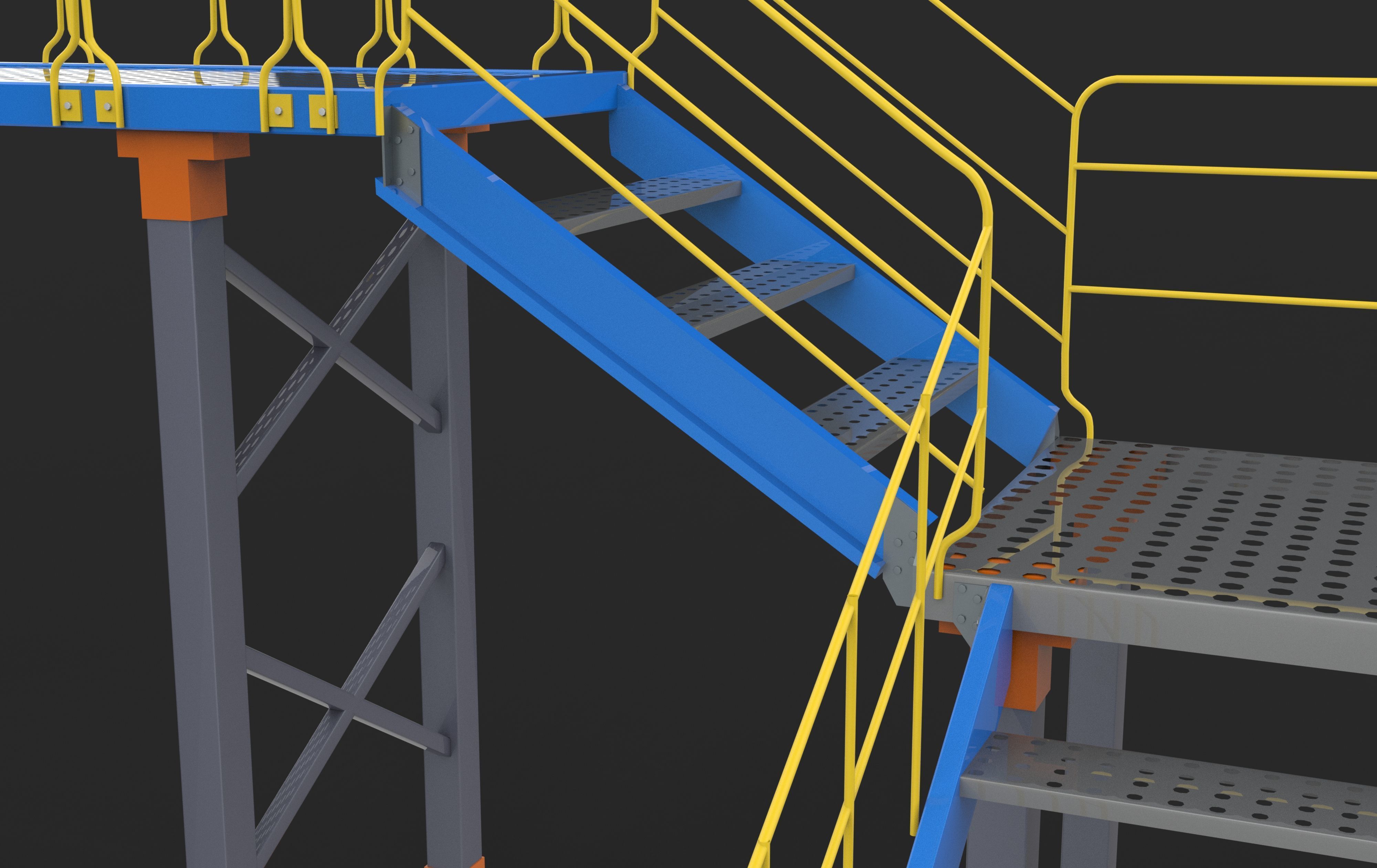 Industrial Bridge 3D model_12
