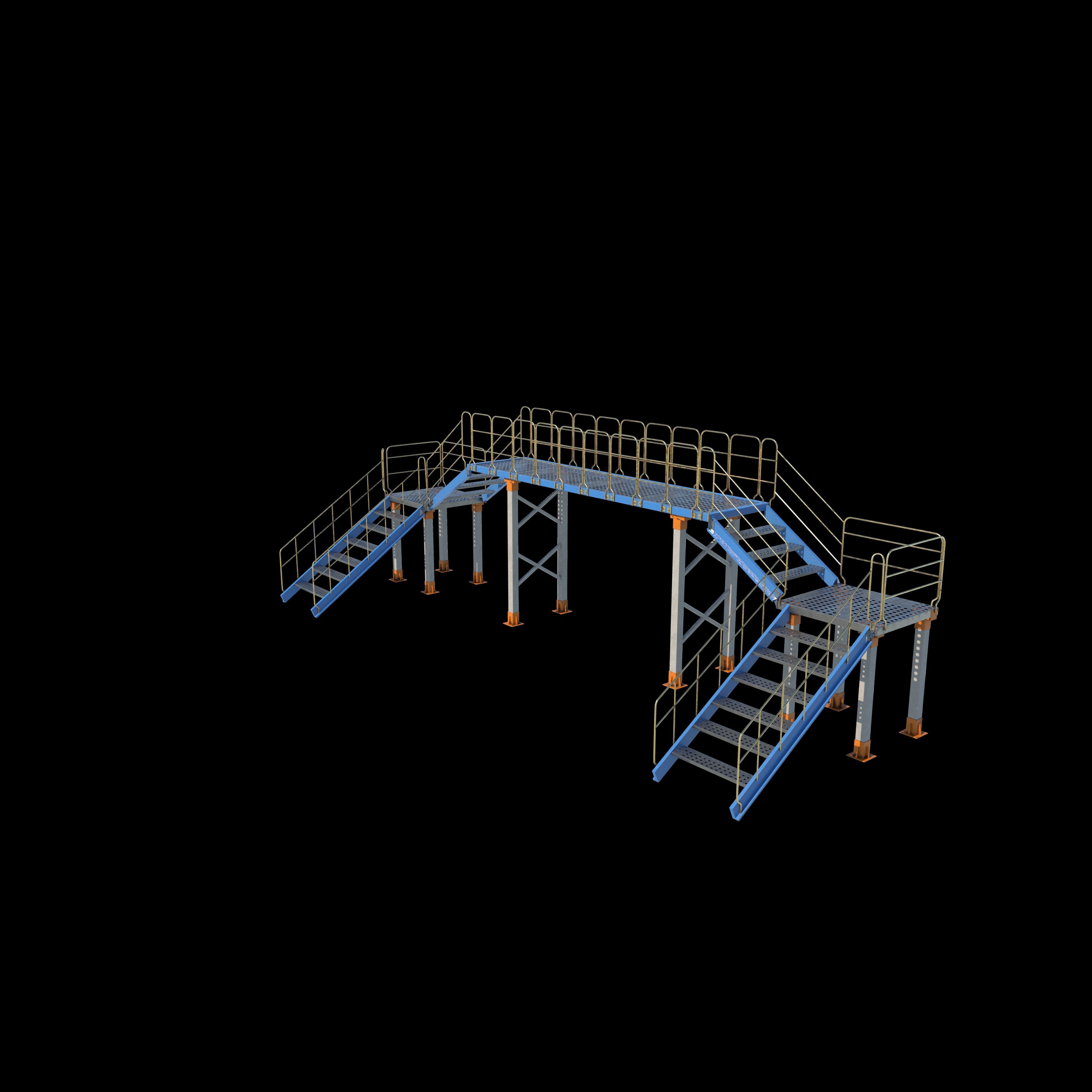 Industrial Bridge 3D model_6