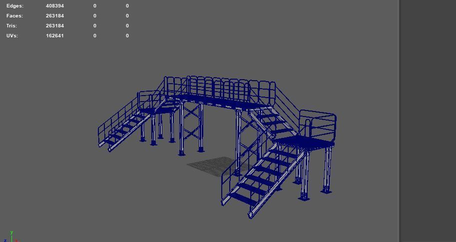 Industrial Bridge 3D model_16